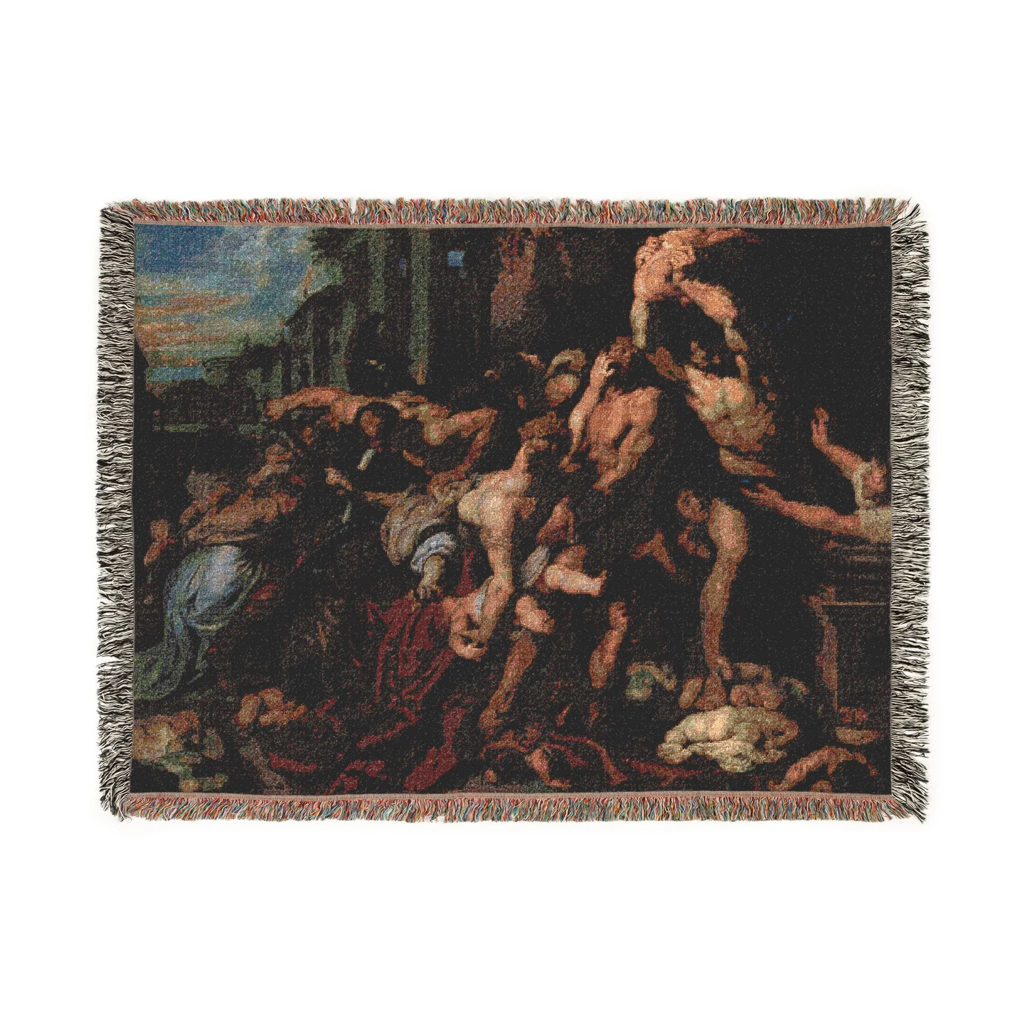 Peter Paul Rubens Massacre of the Innocents | Woven Tapestry Blanket - Image 10