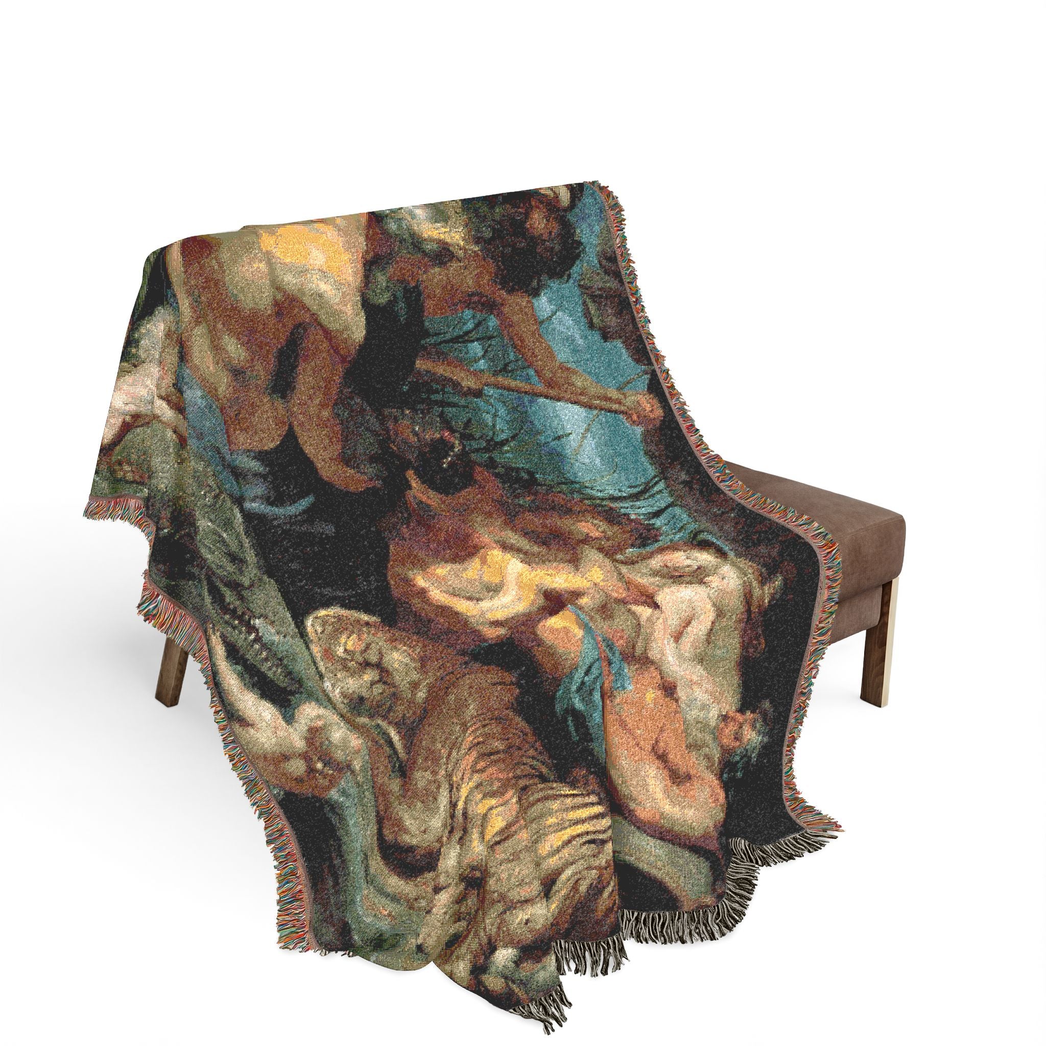 Peter Paul Rubens - The Four Continents | Woven Tapestry Blanket - Image 3