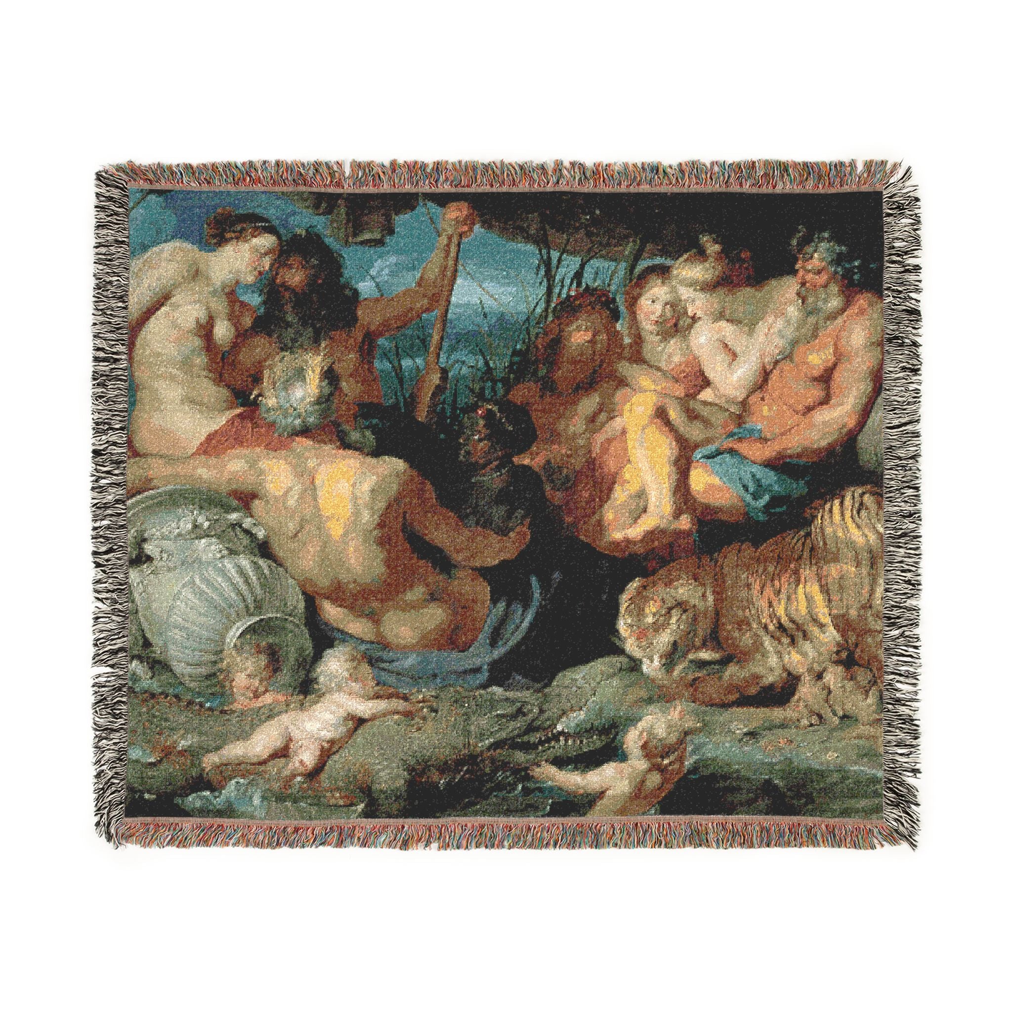Peter Paul Rubens - The Four Continents | Woven Tapestry Blanket - Image 7