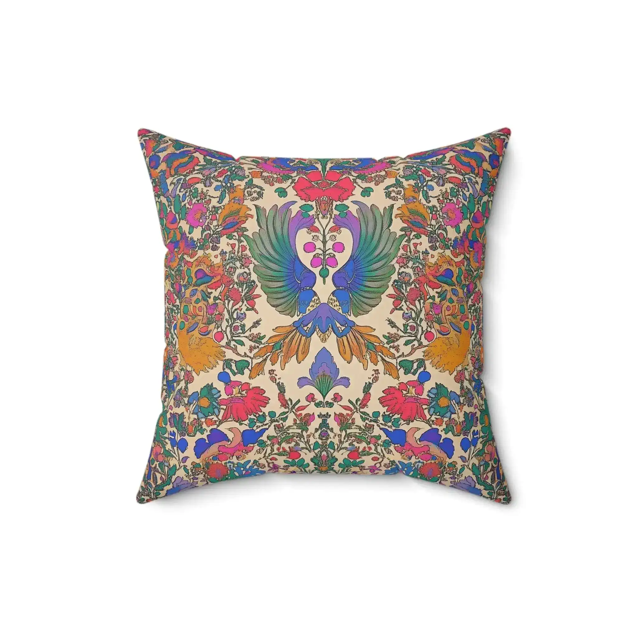 Phoenix Garden Radiance Throw Pillow - Image 4