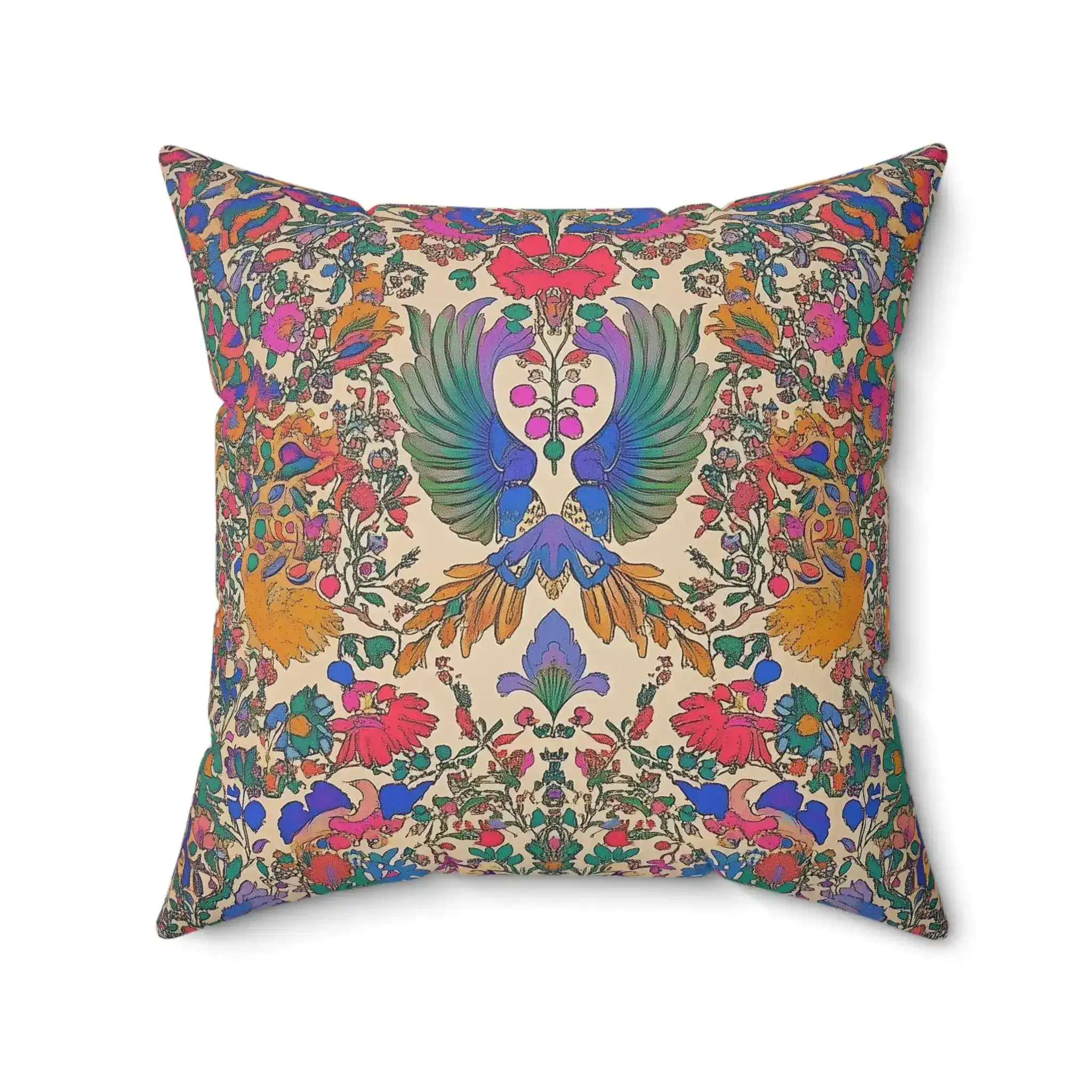 Phoenix Garden Radiance Throw Pillow - Image 6