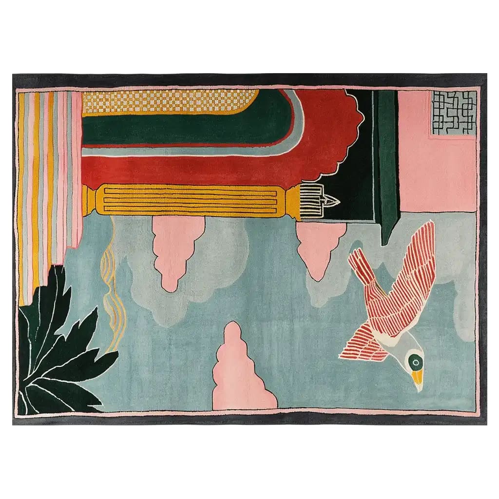 Phoenix Sky Citadel Hand Tufted Wool Rug - Image 3