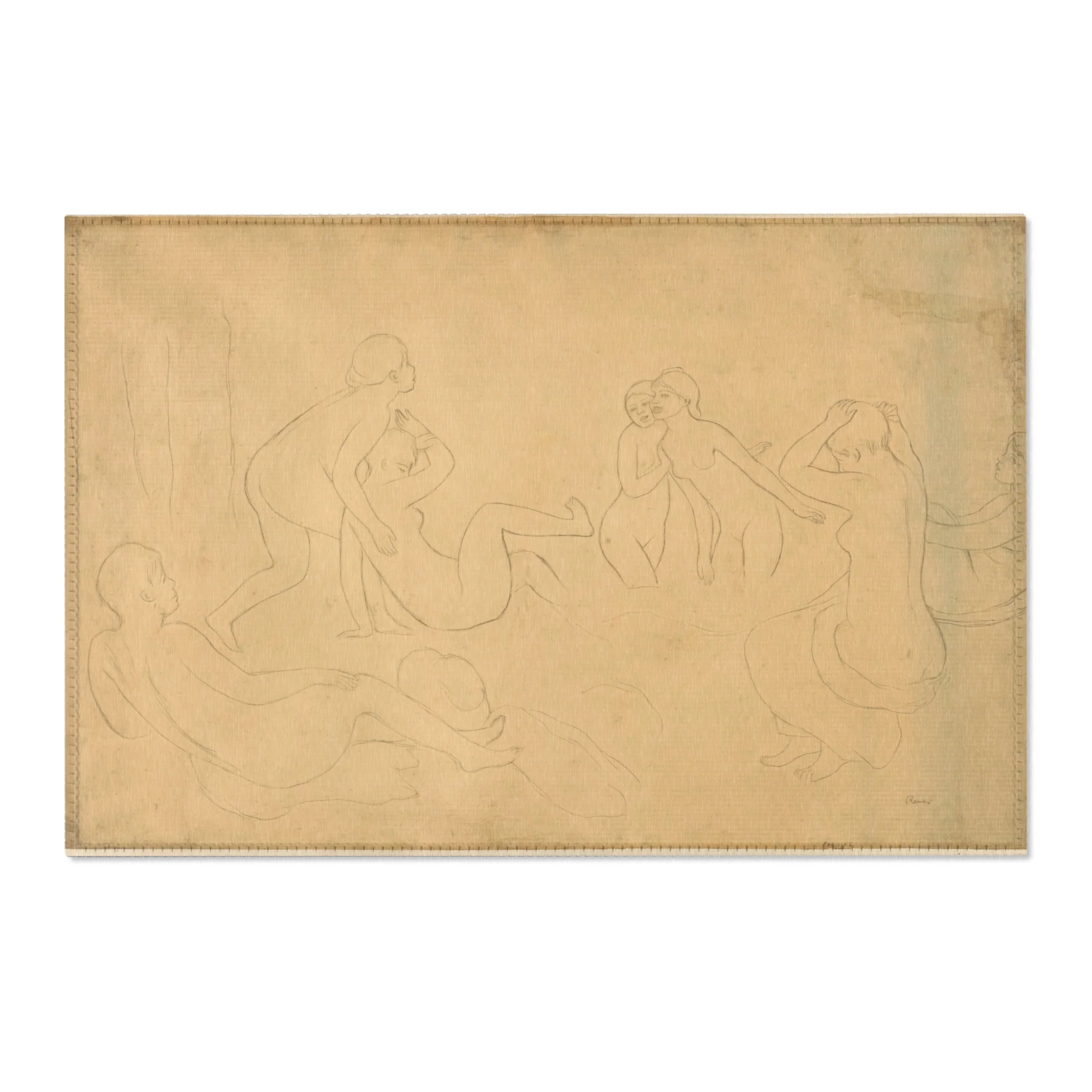 Pierre-Auguste Renoir - Bathers in a Forest | Area Rug - Image 4