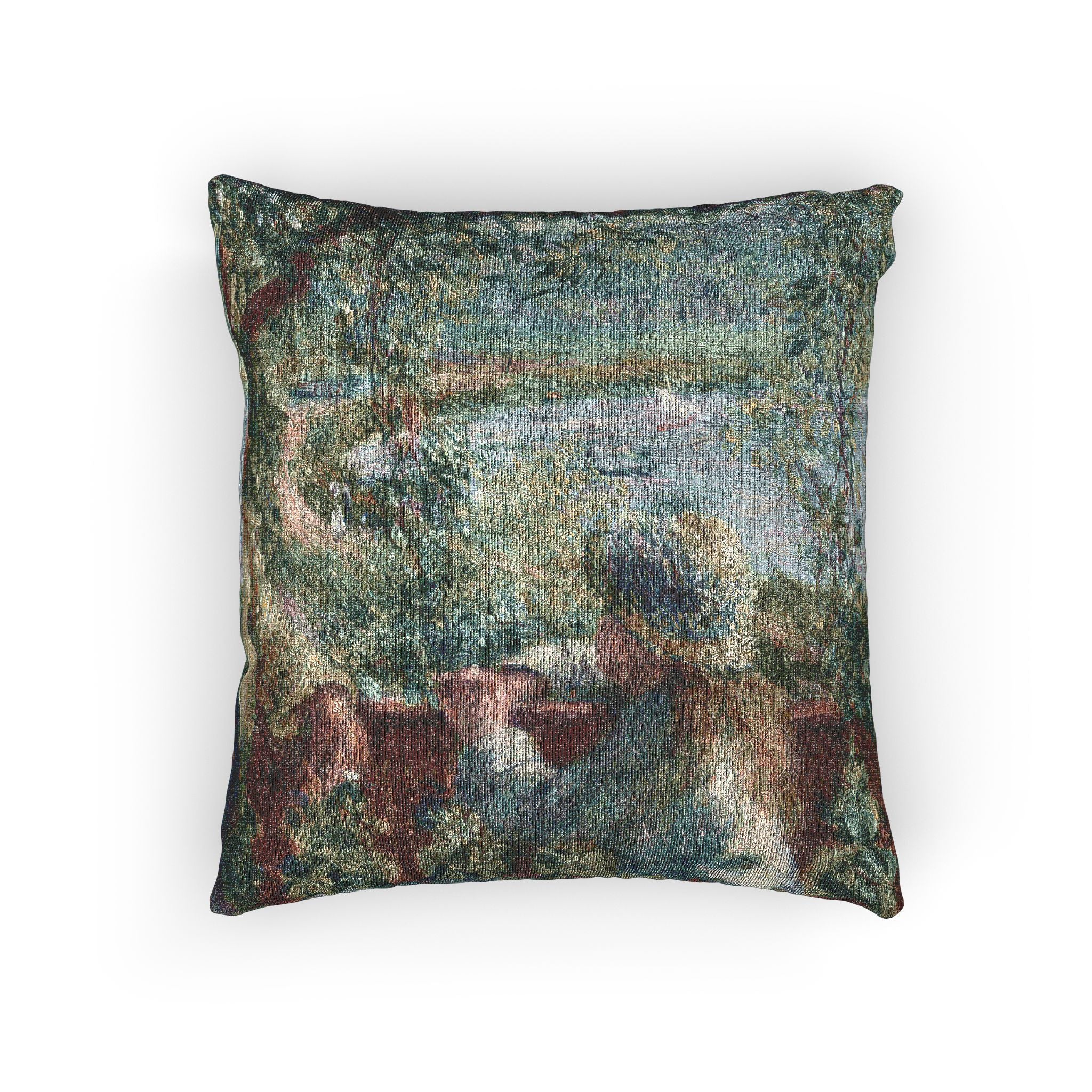 Pierre-Auguste Renoir - Near the Lake | Woven Pillow - Image 3
