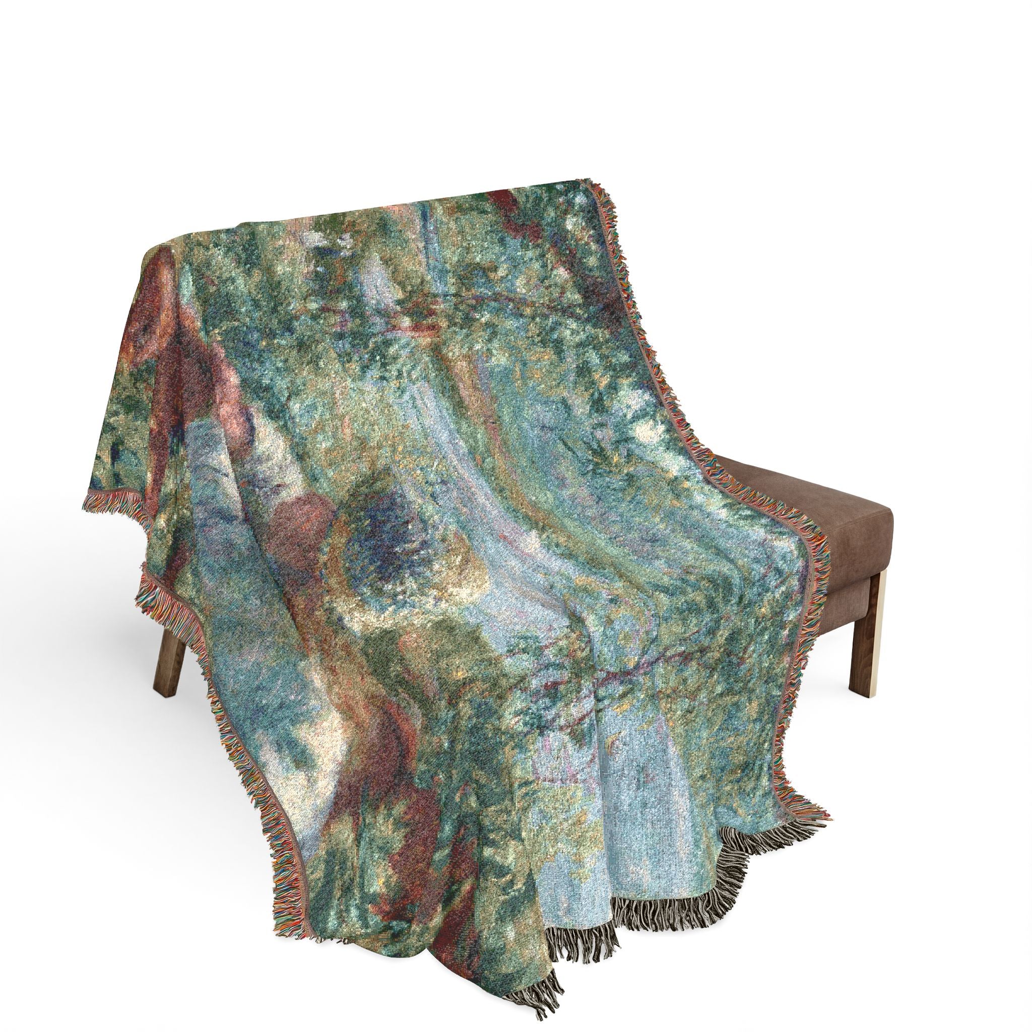 Pierre-Auguste Renoir - Near the Lake | Woven Tapestry Blanket - Image 3