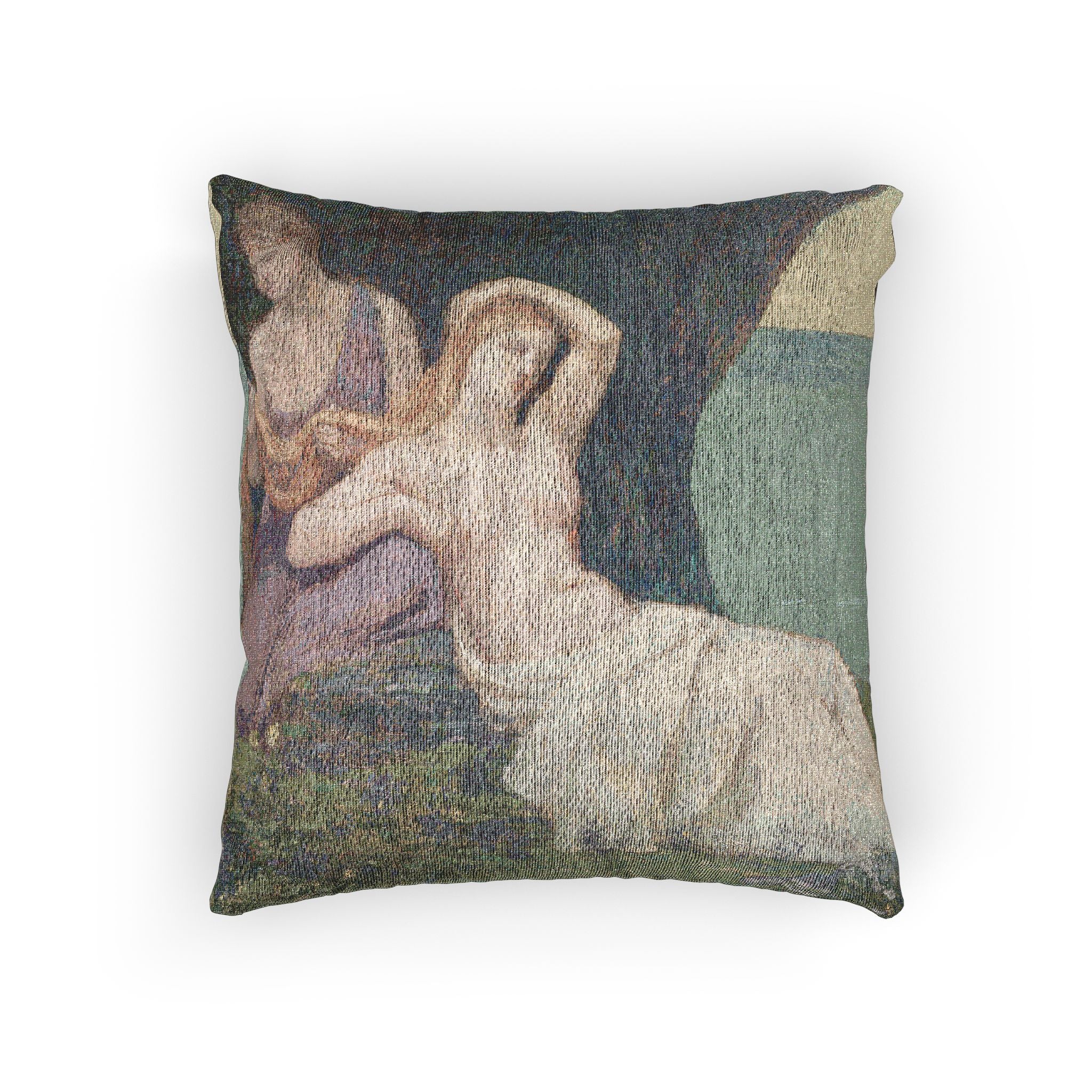 Pierre Puvis de Chavannes - In the Heather | Woven Pillow - Image 3