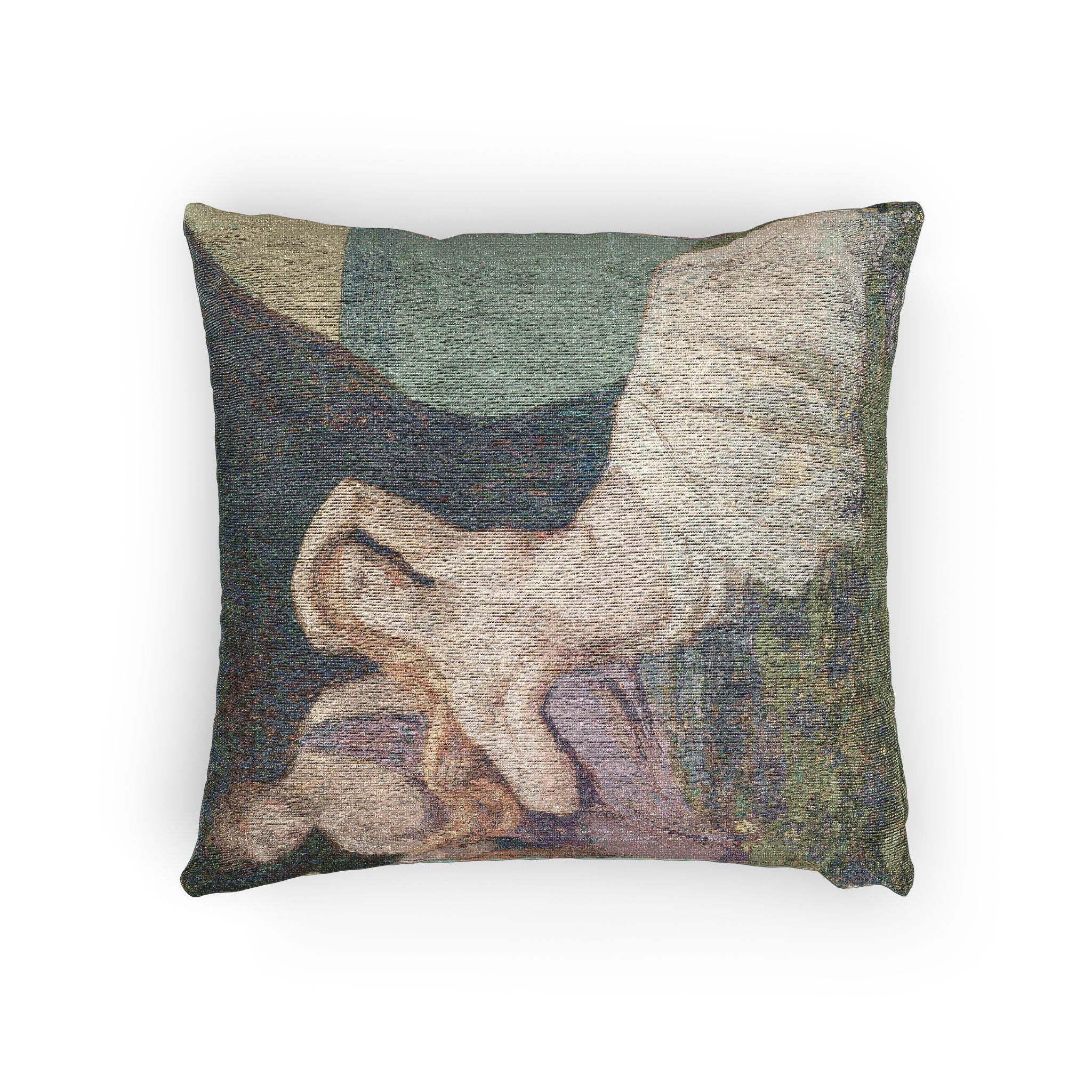 Pierre Puvis de Chavannes - In the Heather | Woven Pillow - Image 4