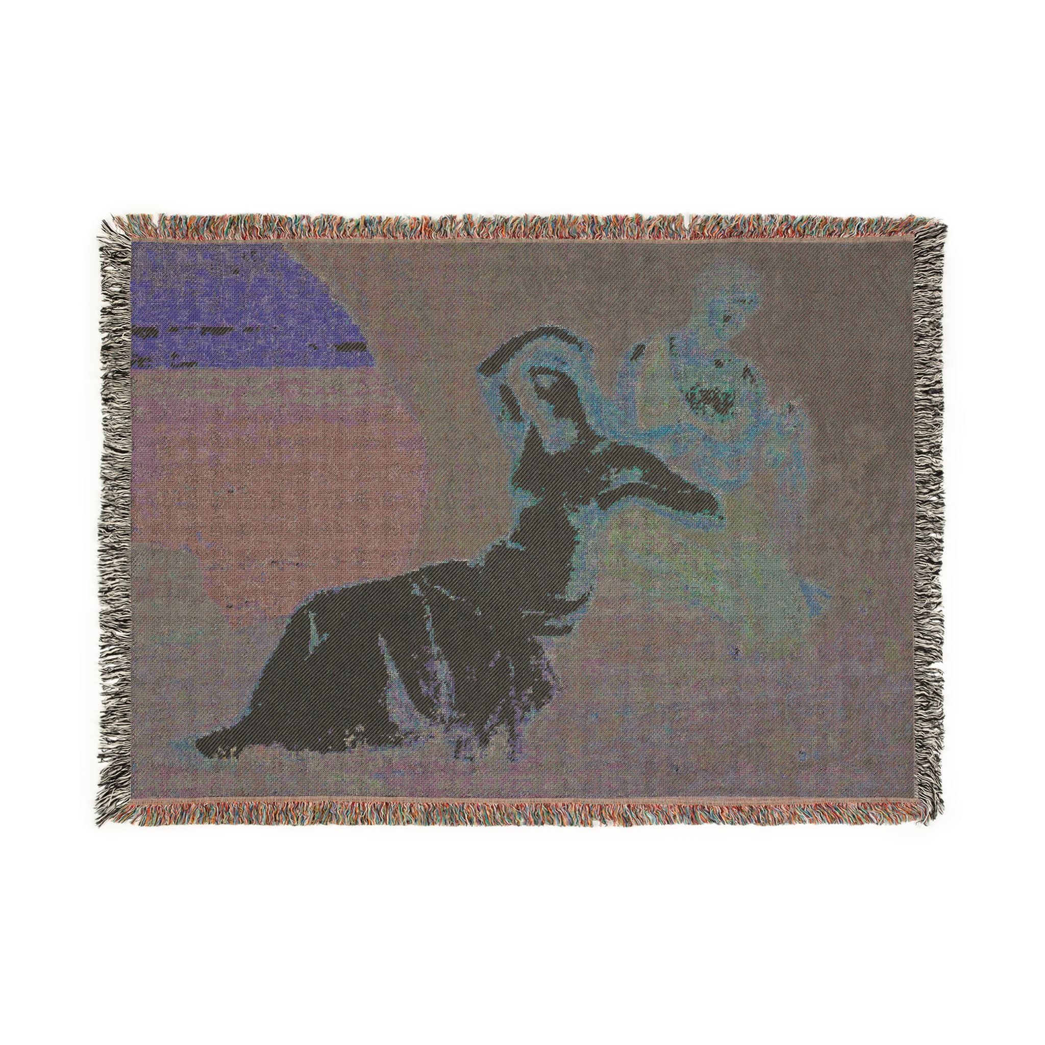 Pierre Puvis de Chavannes - In the Heather | Woven Tapestry Blanket - Image 4