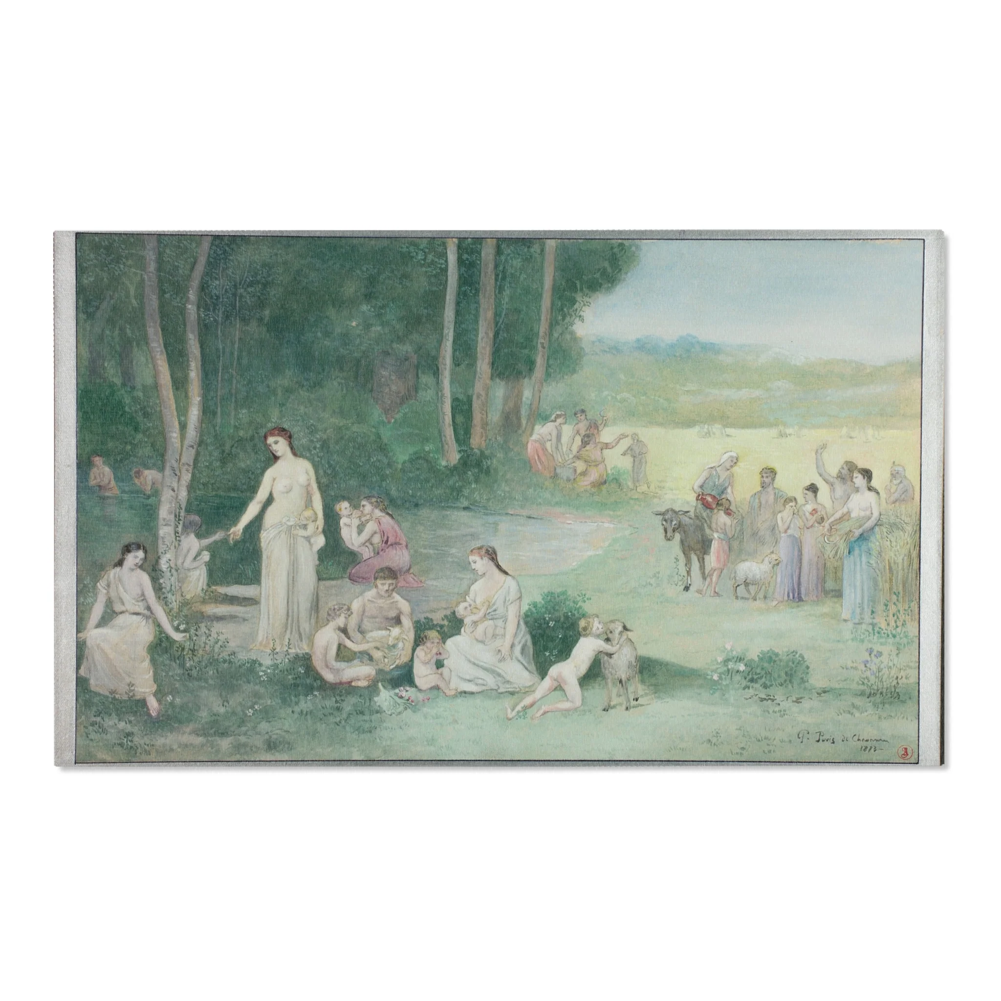 Pierre Puvis de Chavannes - Summer | Area Rug - Image 5
