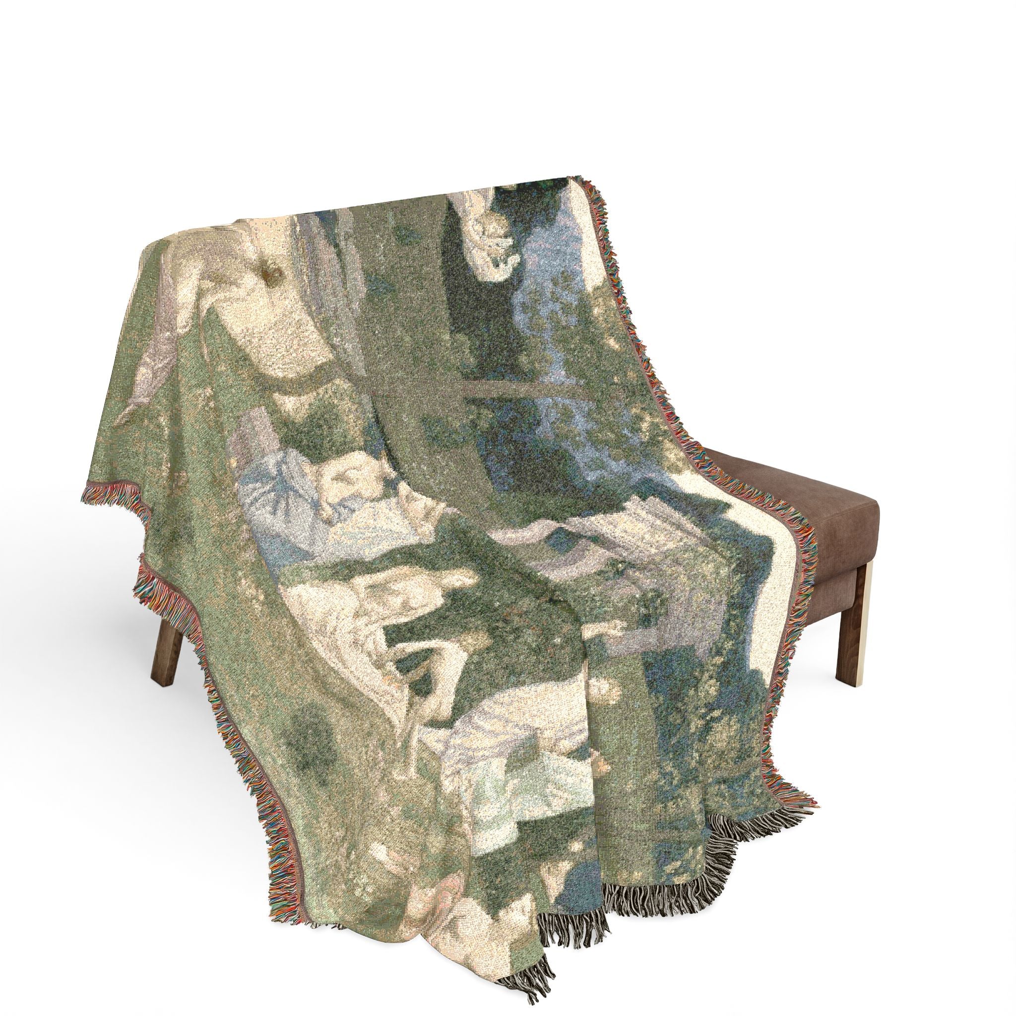 Pierre Puvis de Chavannes - The Sacred Grove, Beloved of the Arts and the Muses | Woven Tapestry Blanket - Image 3