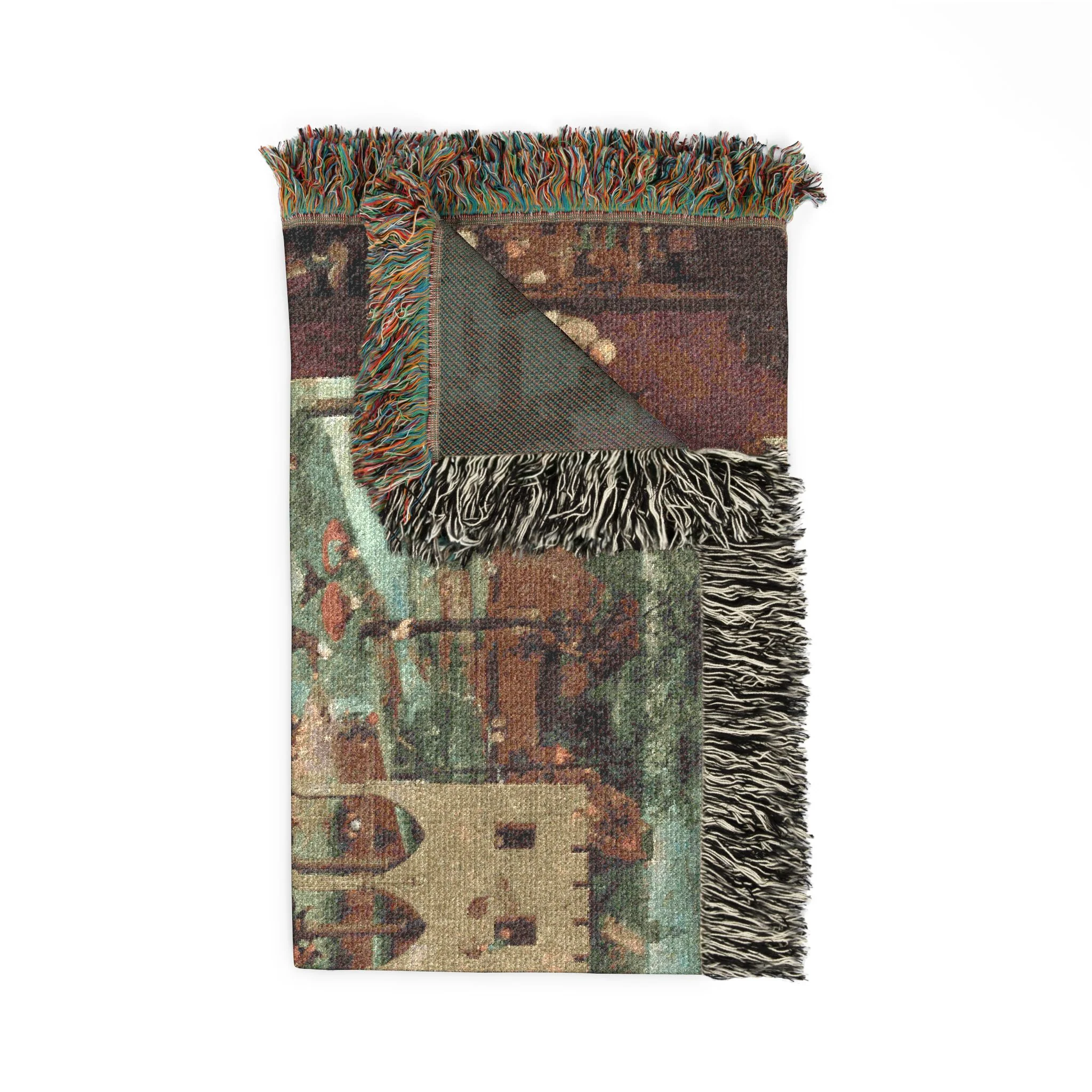 Pieter Bruegel the Elder - Children’s Games - Google Art Project | Woven Tapestry Blanket - Image 5