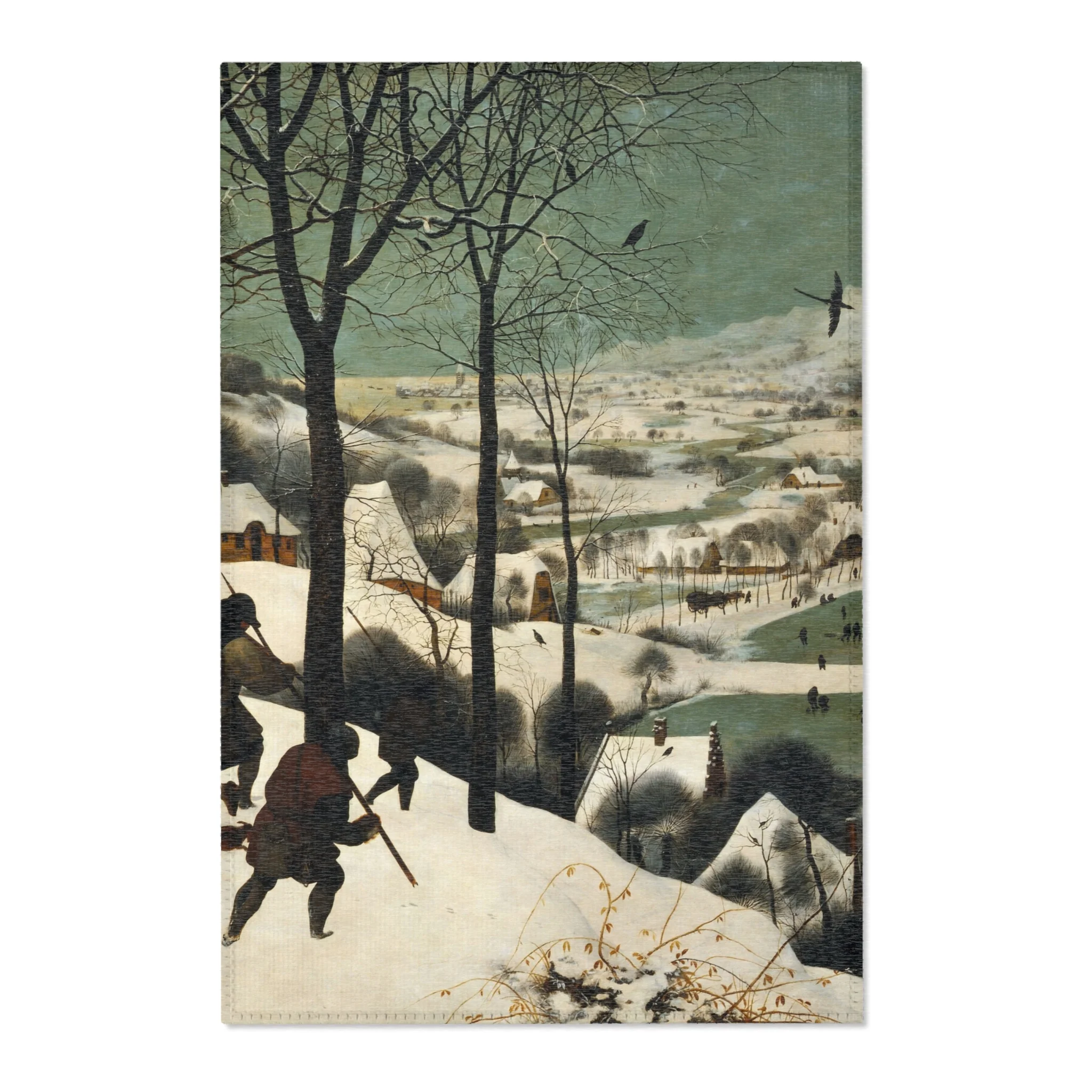 Pieter Bruegel the Elder - Hunters in the Snow (Winter) - Google Art Project | Area Rug