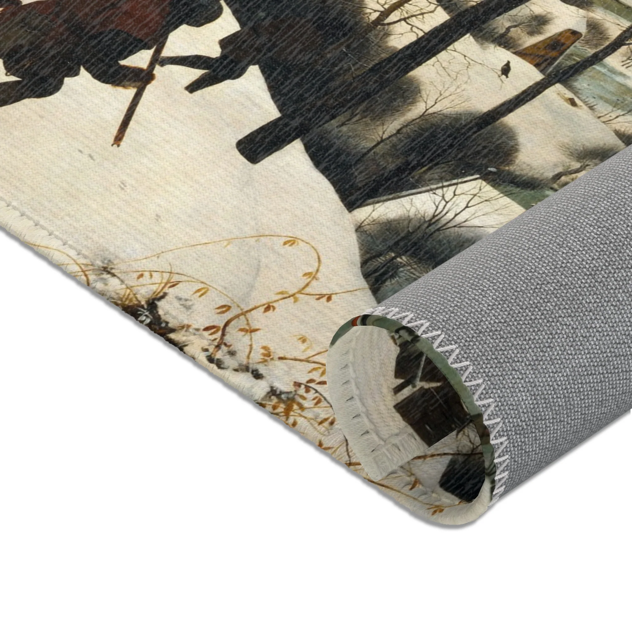 Pieter Bruegel the Elder - Hunters in the Snow (Winter) - Google Art Project | Area Rug - Image 14