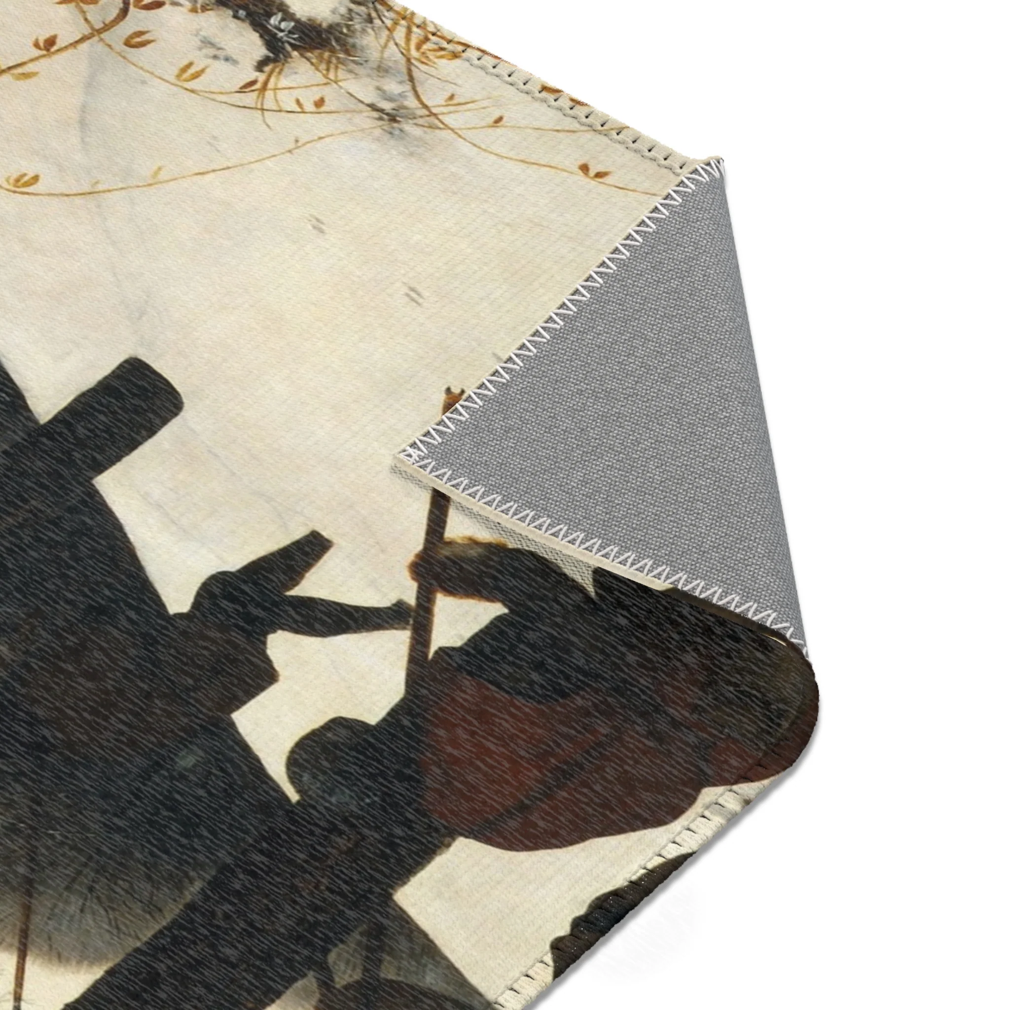 Pieter Bruegel the Elder - Hunters in the Snow (Winter) - Google Art Project | Area Rug - Image 9