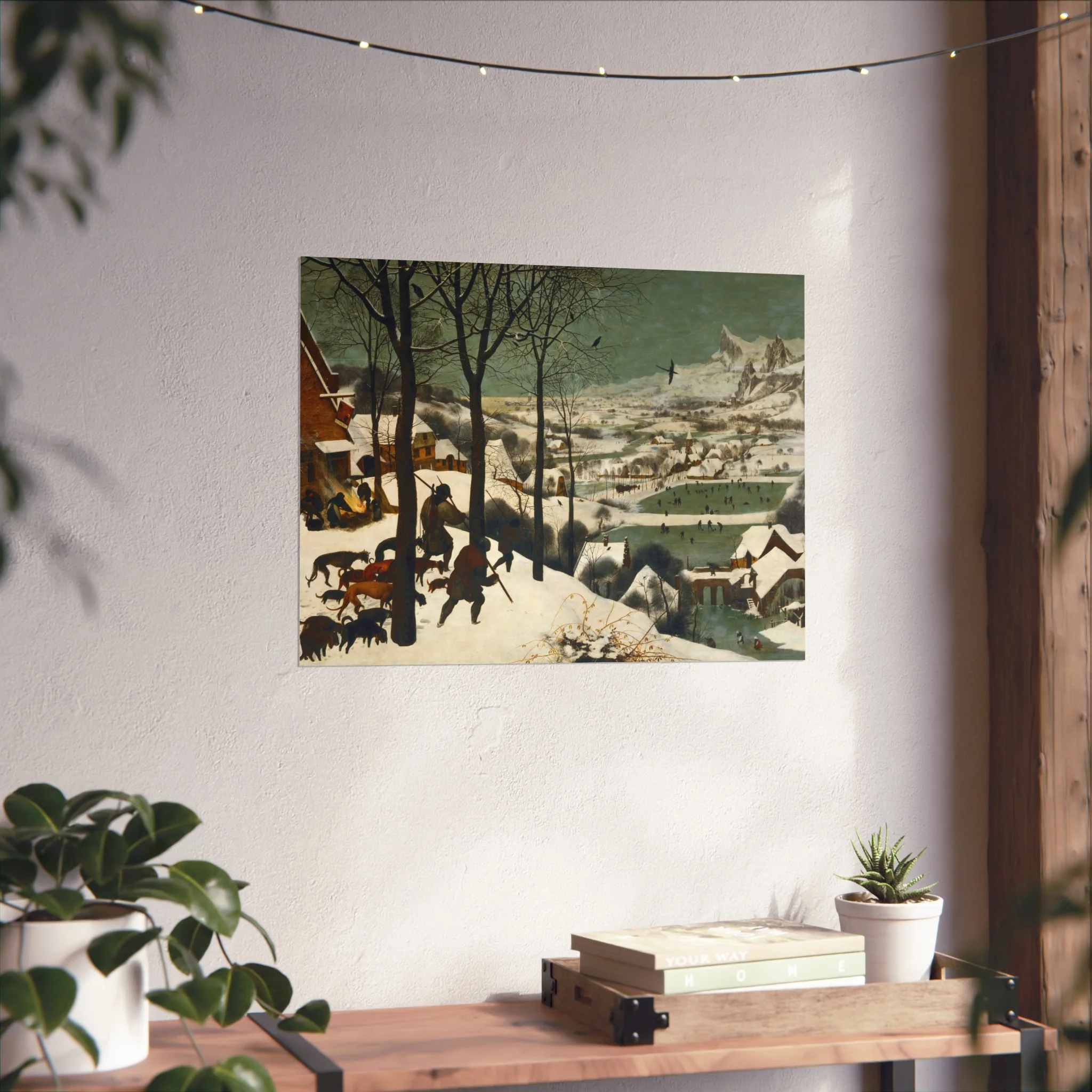 Pieter Bruegel the Elder - Hunters in the Snow (Winter) - Google Art Project | Fine Art Poster - Image 10