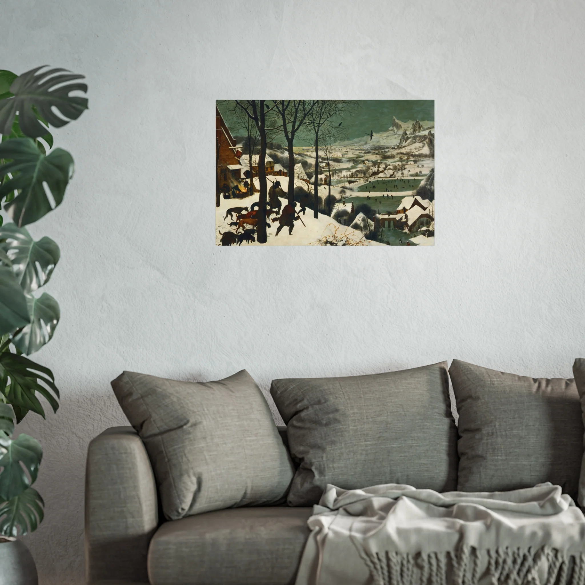 Pieter Bruegel the Elder - Hunters in the Snow (Winter) - Google Art Project | Fine Art Poster - Image 11