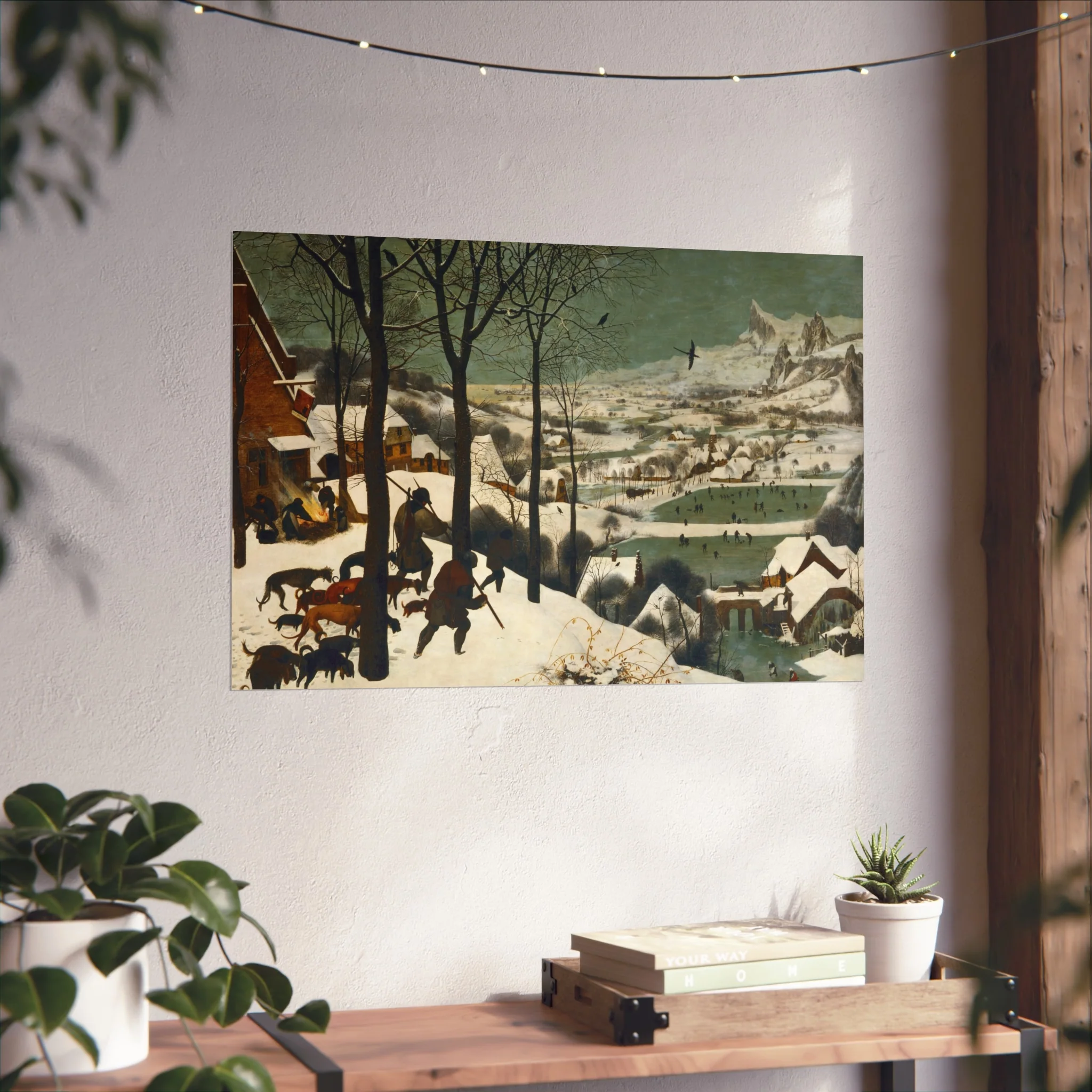 Pieter Bruegel the Elder - Hunters in the Snow (Winter) - Google Art Project | Fine Art Poster - Image 12