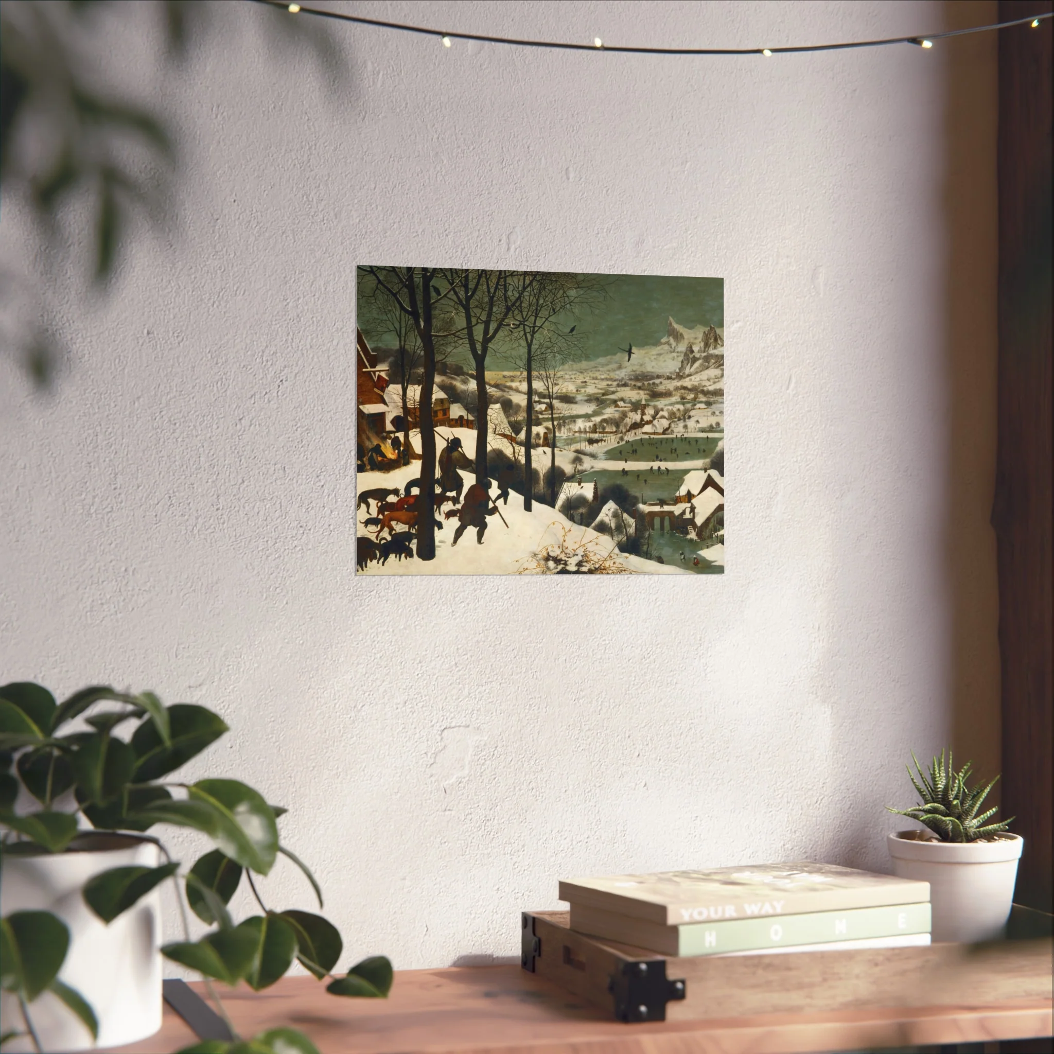 Pieter Bruegel the Elder - Hunters in the Snow (Winter) - Google Art Project | Fine Art Poster - Image 6