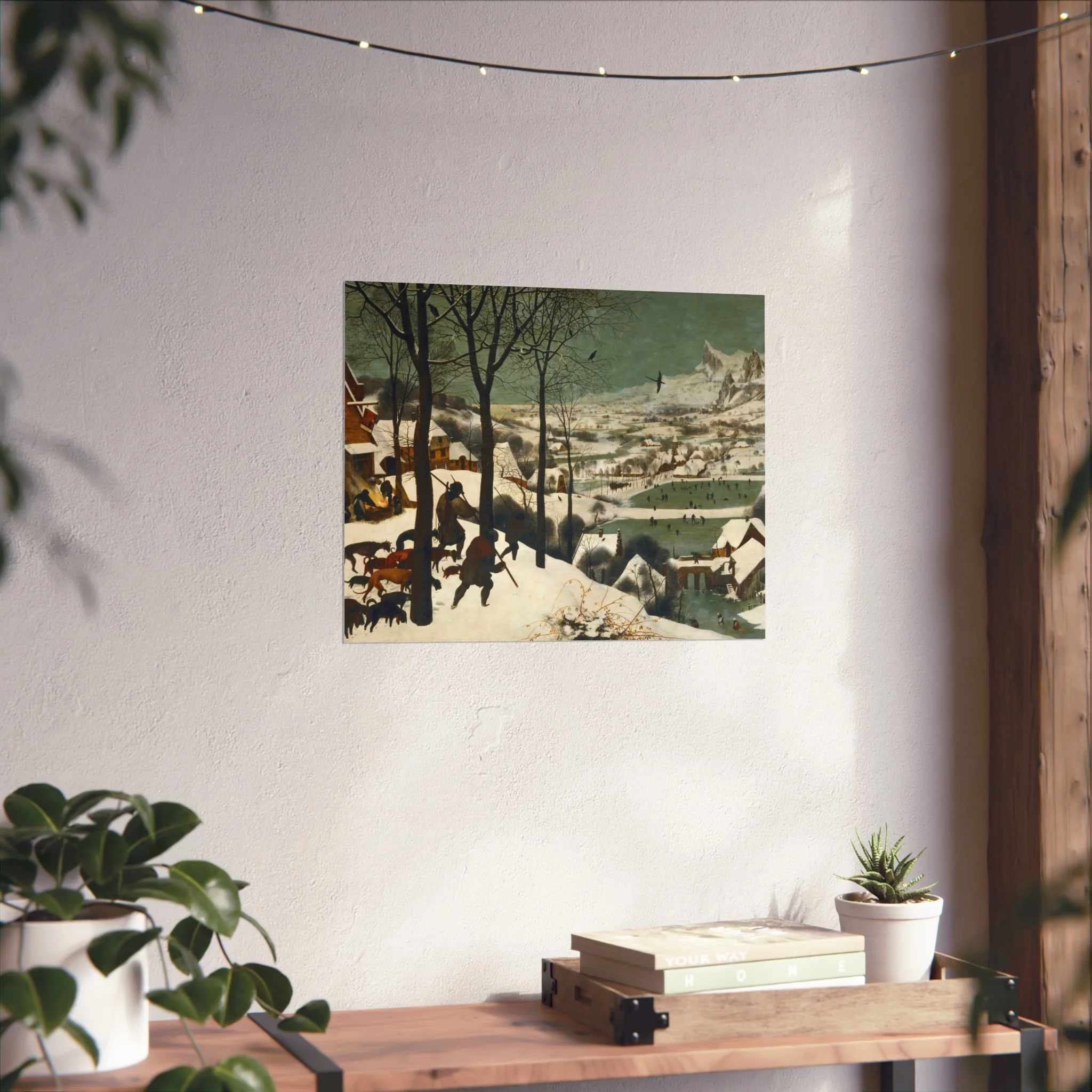 Pieter Bruegel the Elder - Hunters in the Snow (Winter) - Google Art Project | Fine Art Poster - Image 8