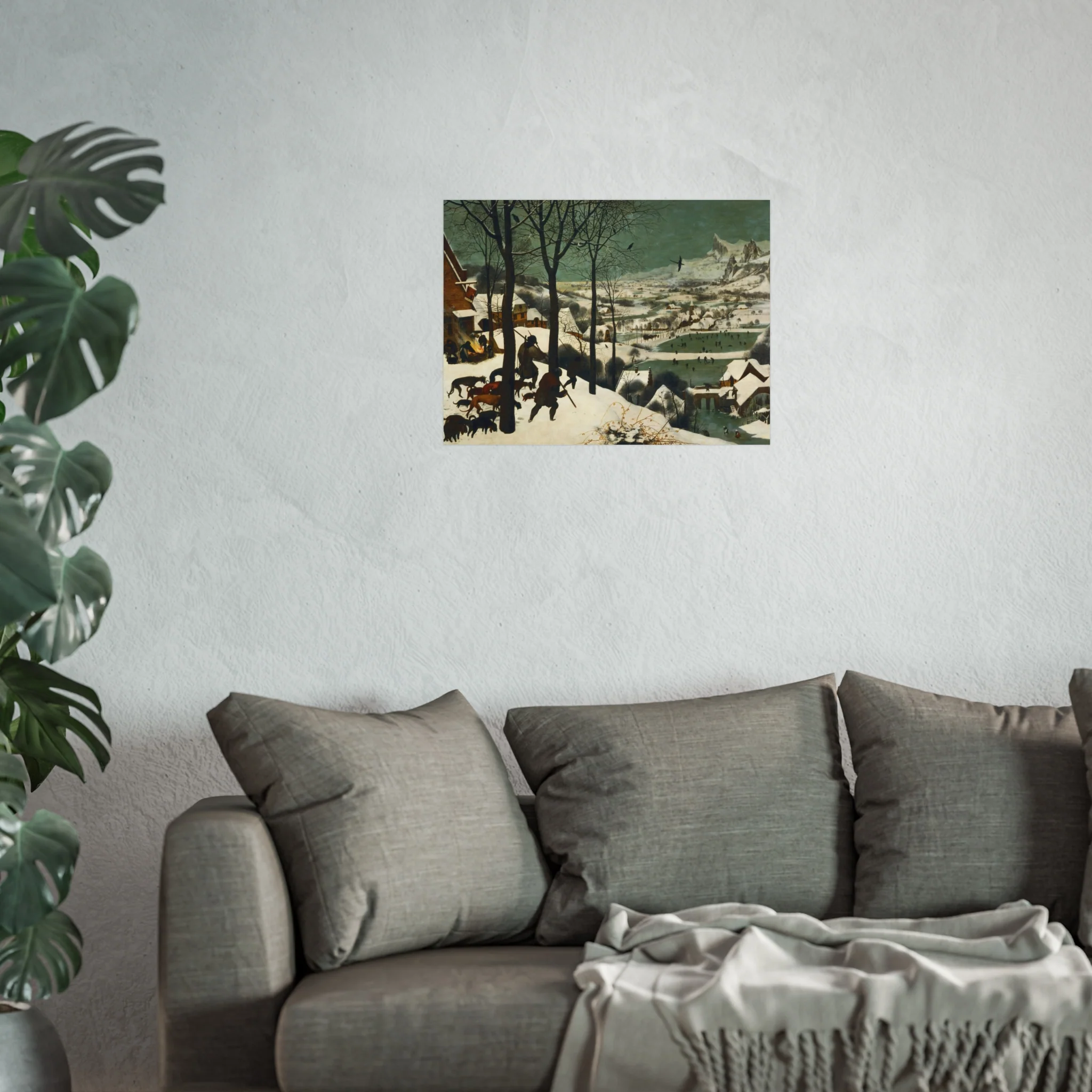 Pieter Bruegel the Elder - Hunters in the Snow (Winter) - Google Art Project | Fine Art Poster - Image 9