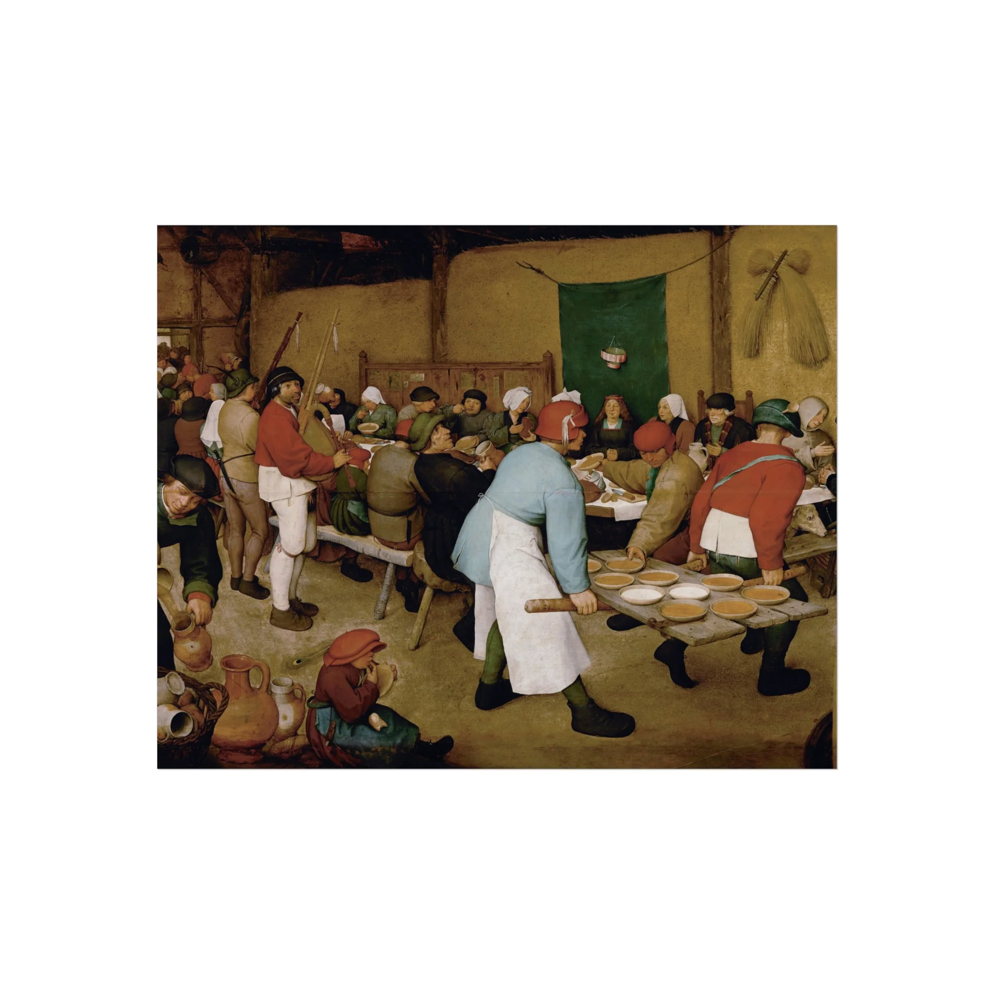 Pieter Bruegel the Elder - Peasant Wedding - Google Art Project 2 | Fine Art Poster - Image 2