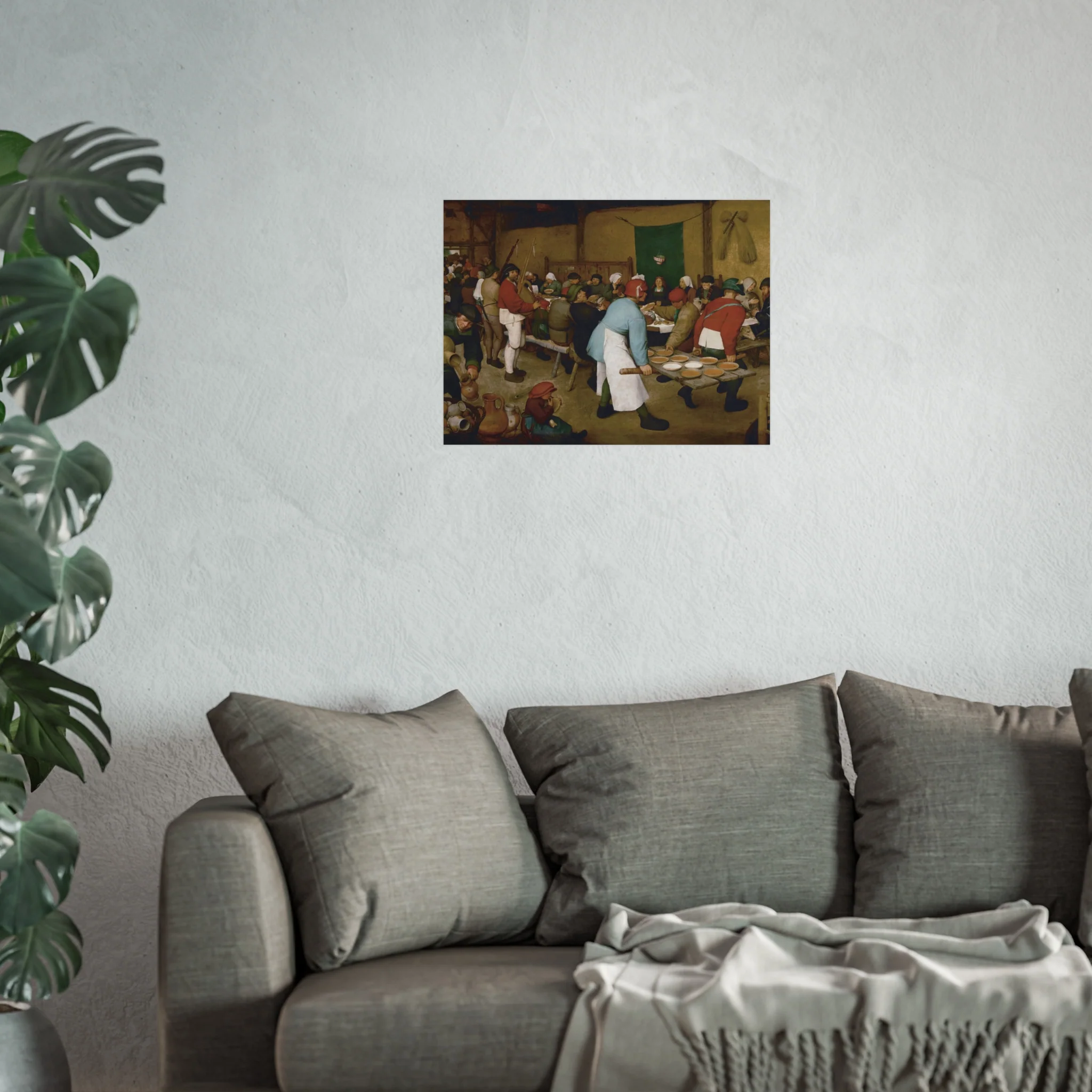 Pieter Bruegel the Elder - Peasant Wedding - Google Art Project 2 | Fine Art Poster - Image 9
