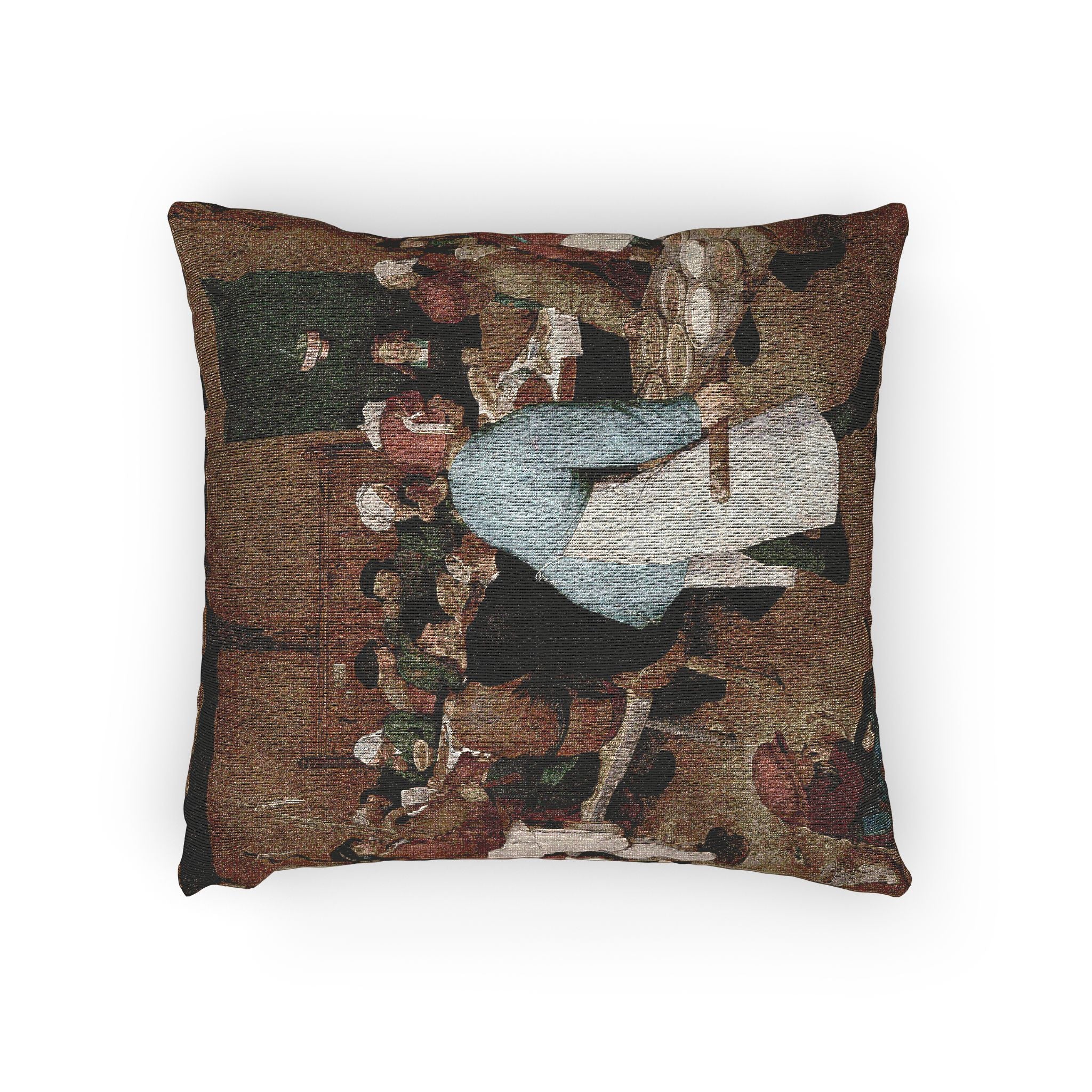 Pieter Bruegel the Elder - Peasant Wedding - Google Art Project 2 | Woven Pillow - Image 2