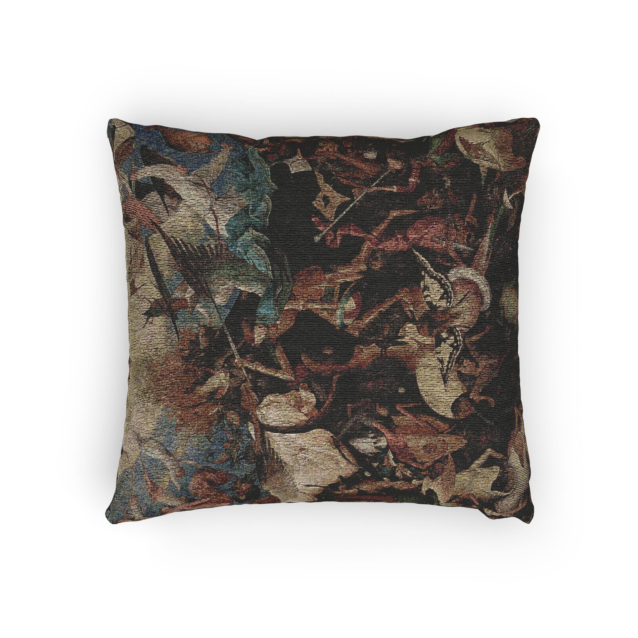 Pieter Bruegel the Elder - The Fall of the Rebel Angels - Google Art Project | Woven Pillow - Image 4