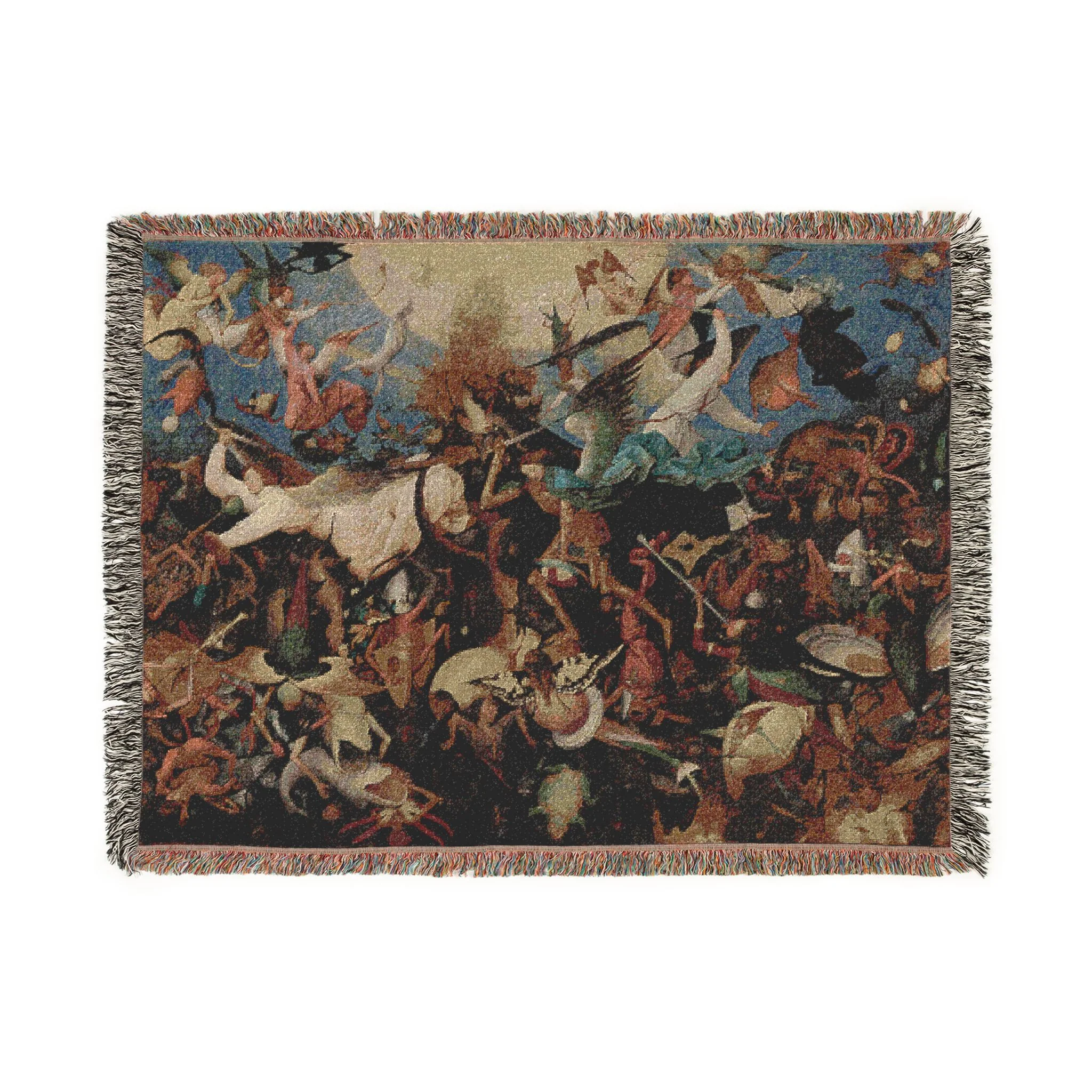 Pieter Bruegel the Elder - The Fall of the Rebel Angels - Google Art Project | Woven Tapestry Blanket - Image 10