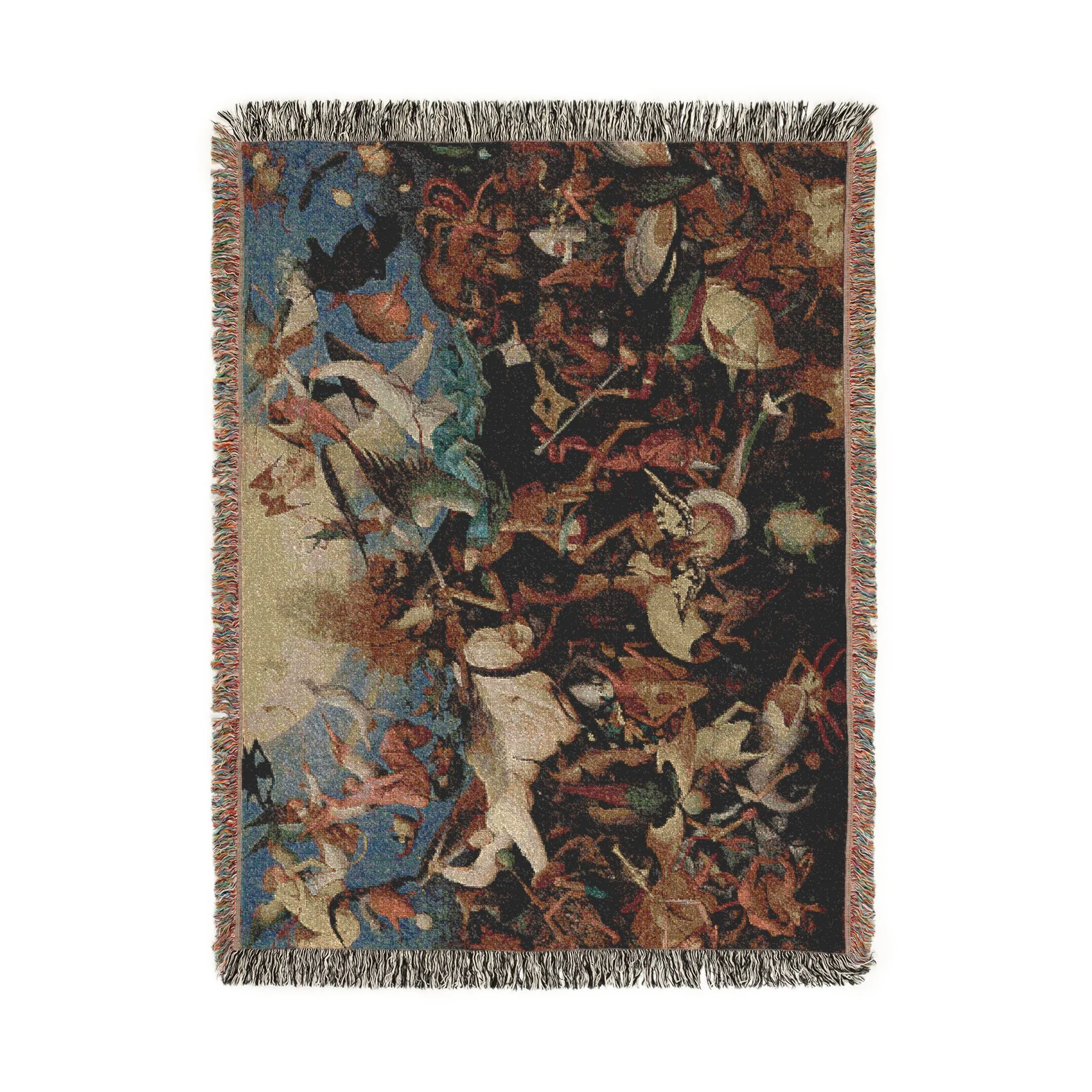 Pieter Bruegel the Elder - The Fall of the Rebel Angels - Google Art Project | Woven Tapestry Blanket - Image 11