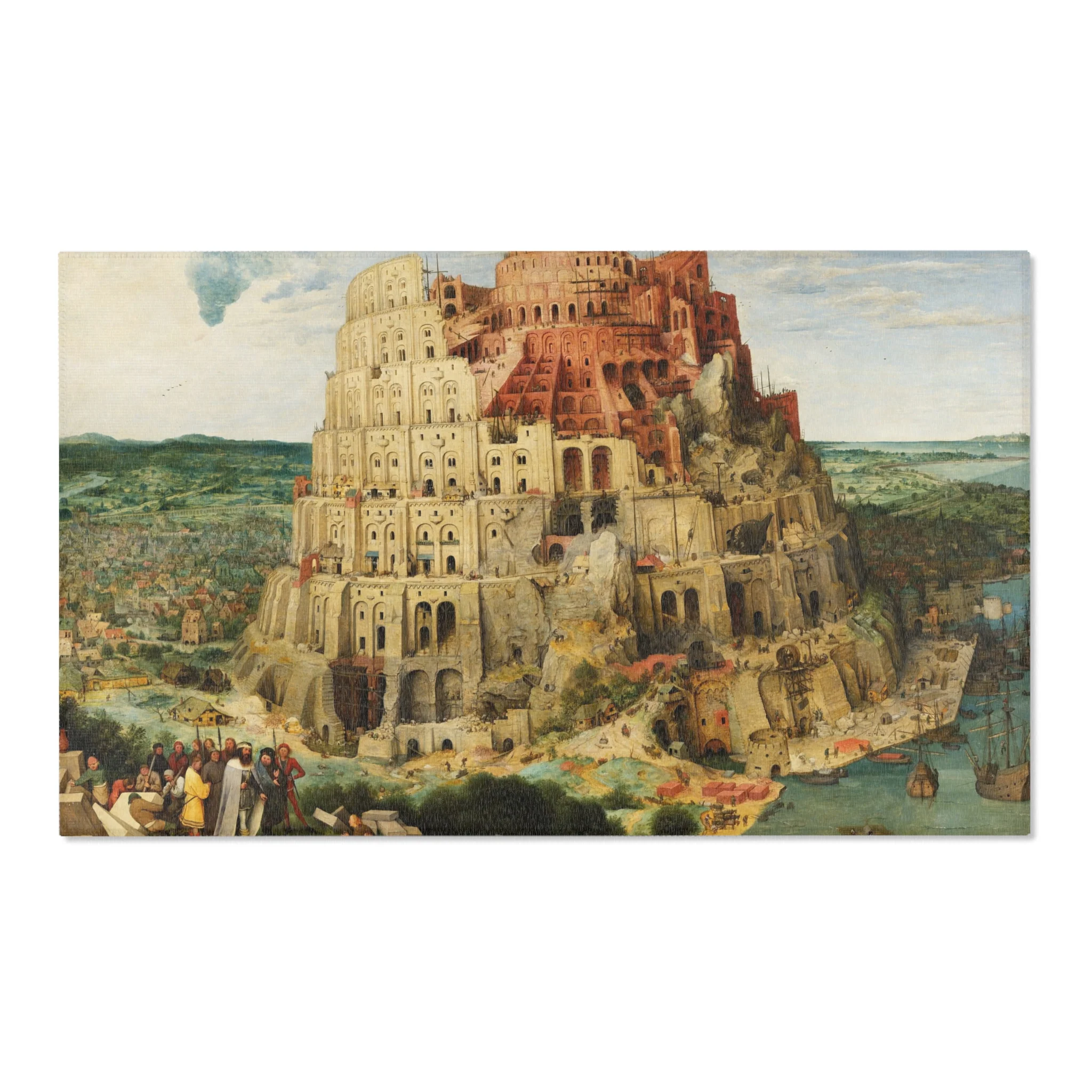 Pieter Bruegel the Elder - The Tower of Babel (Vienna) - Google Art Project - edited | Area Rug - Image 5