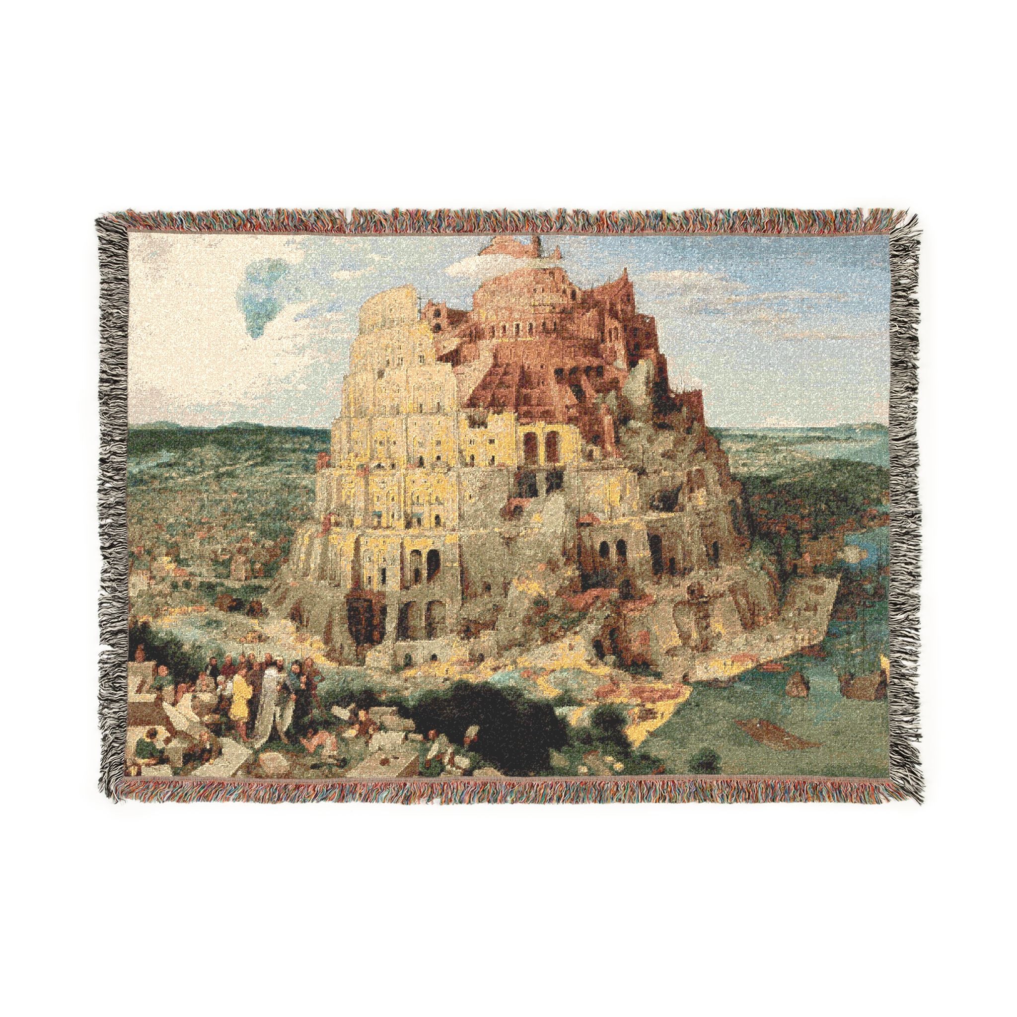 Pieter Bruegel the Elder - The Tower of Babel (Vienna) - Google Art Project - edited | Woven Tapestry Blanket