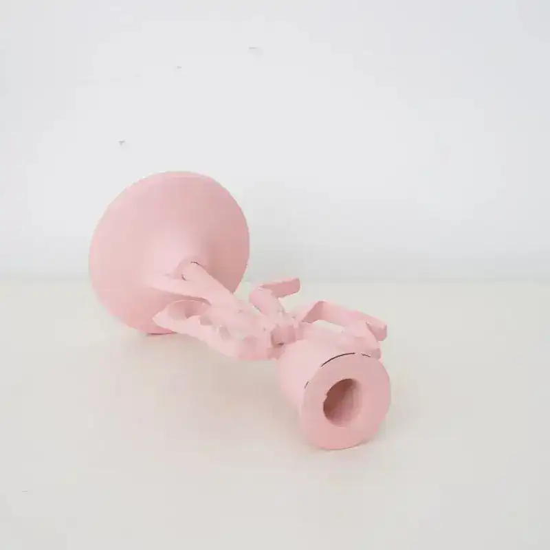 Pink Bow Knot Iron Candlestick Holder - Image 6