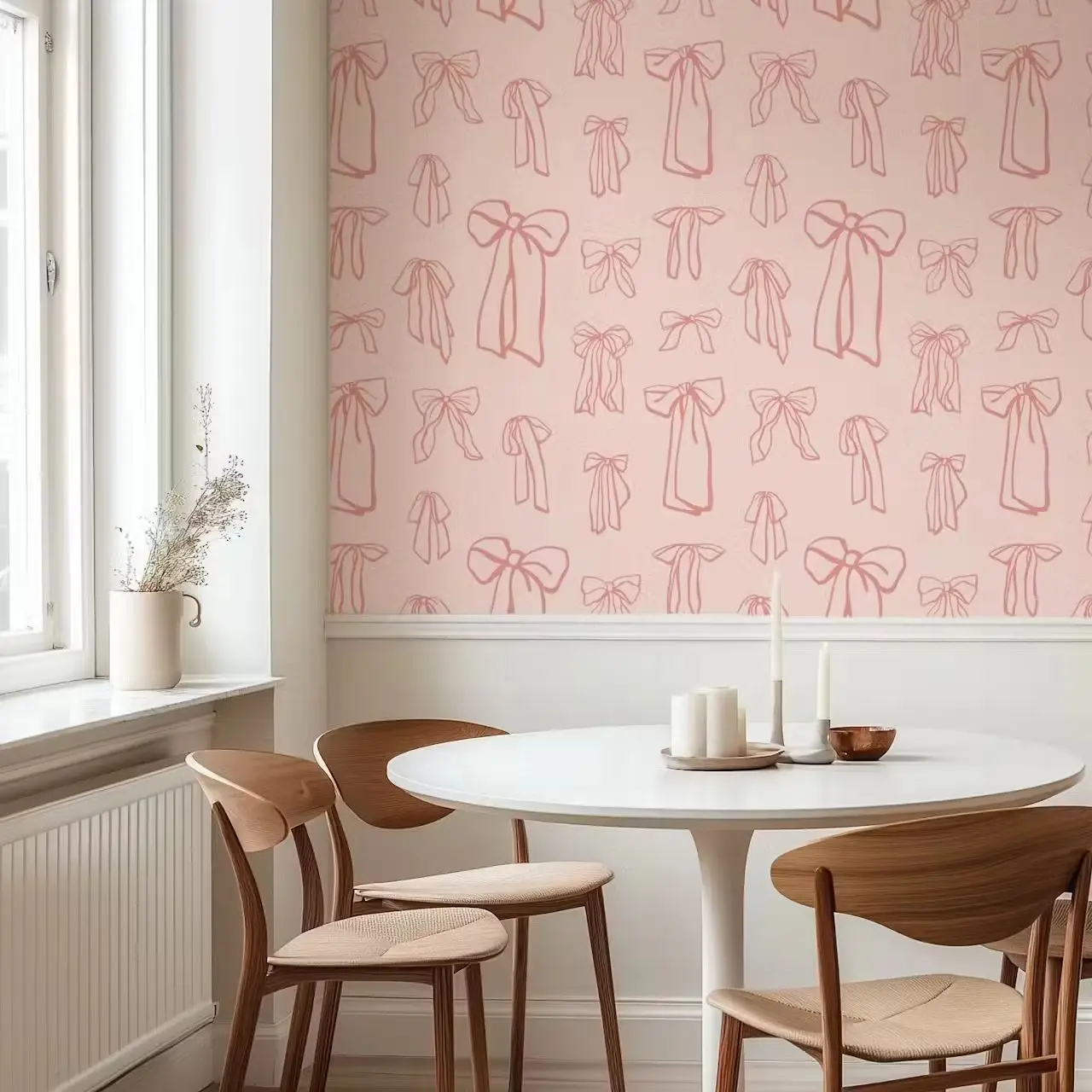 Pink Bows Nursery Wallpaper - Image 5