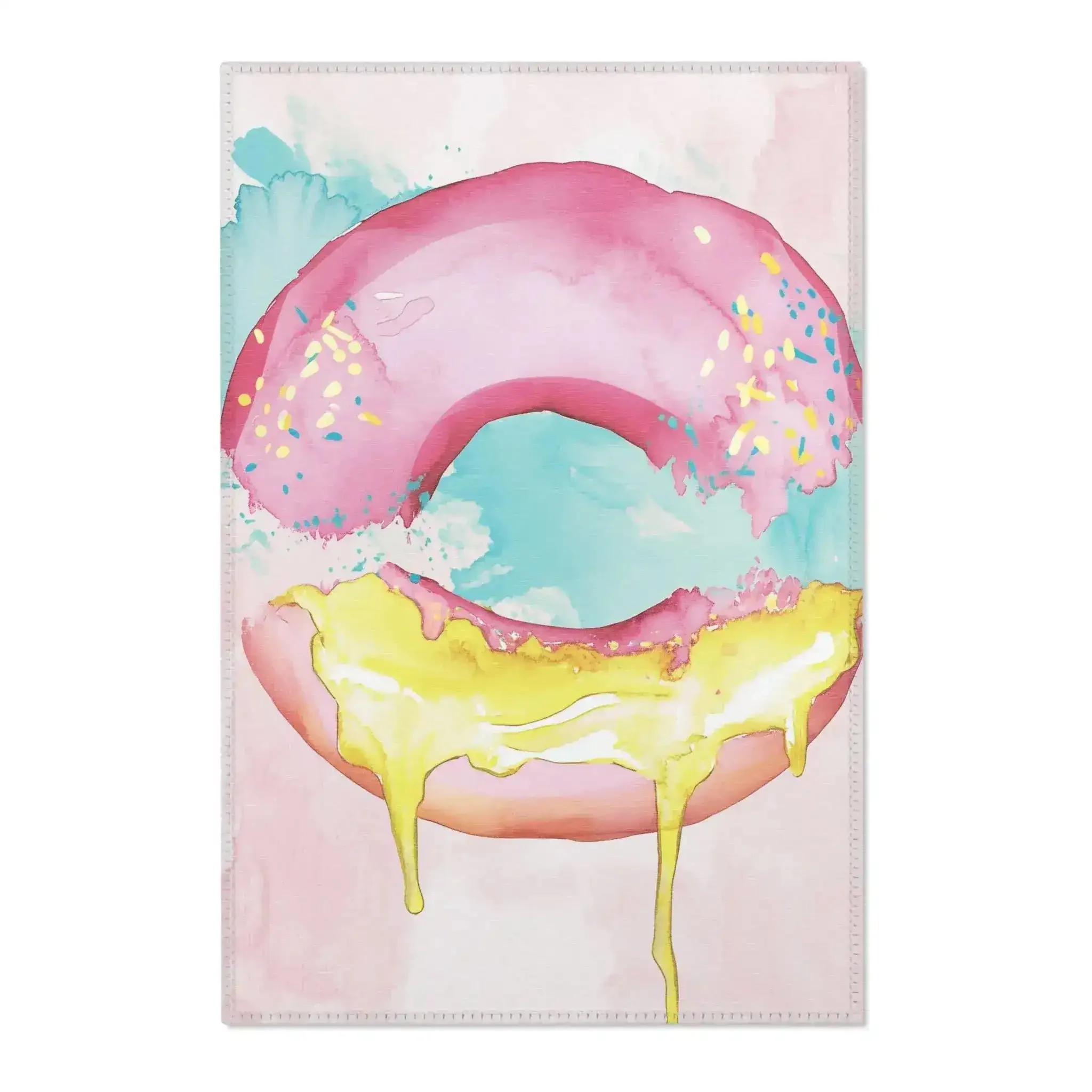 Pink Donut Drip Accent Rug - Image 2