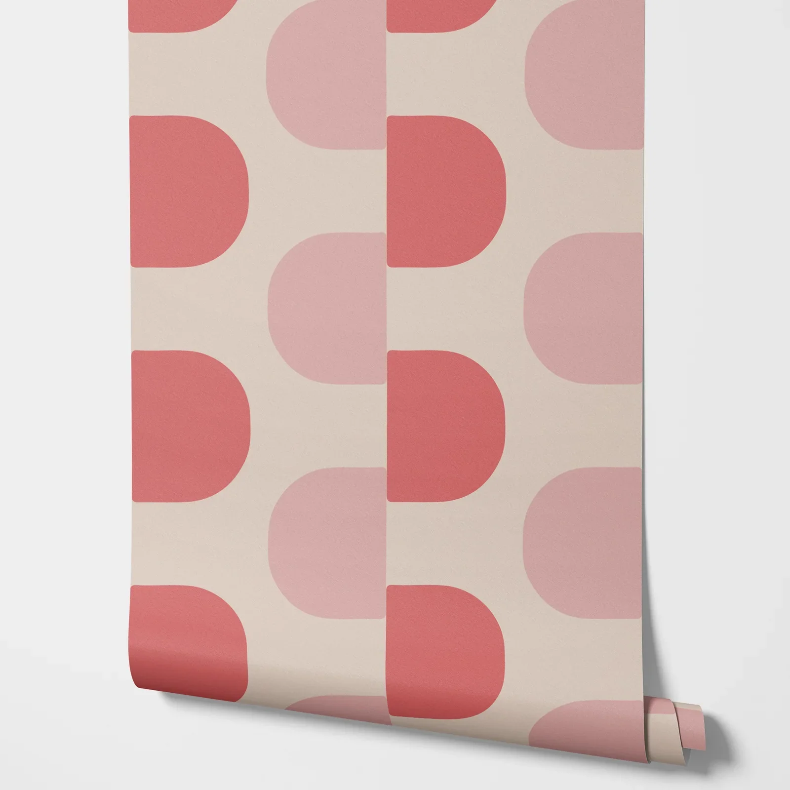 Pink Geometric Nursery Wallpaper - Image 3