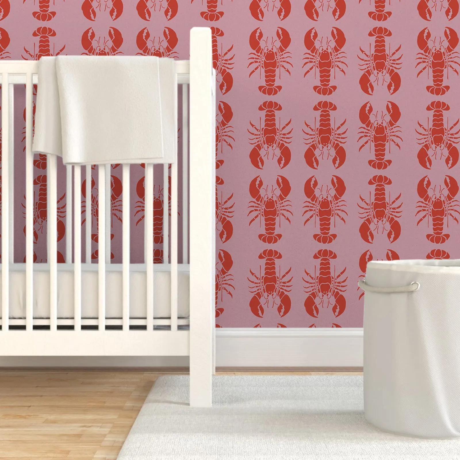 Pink Lobster Pop Art Wallpaper - Image 2