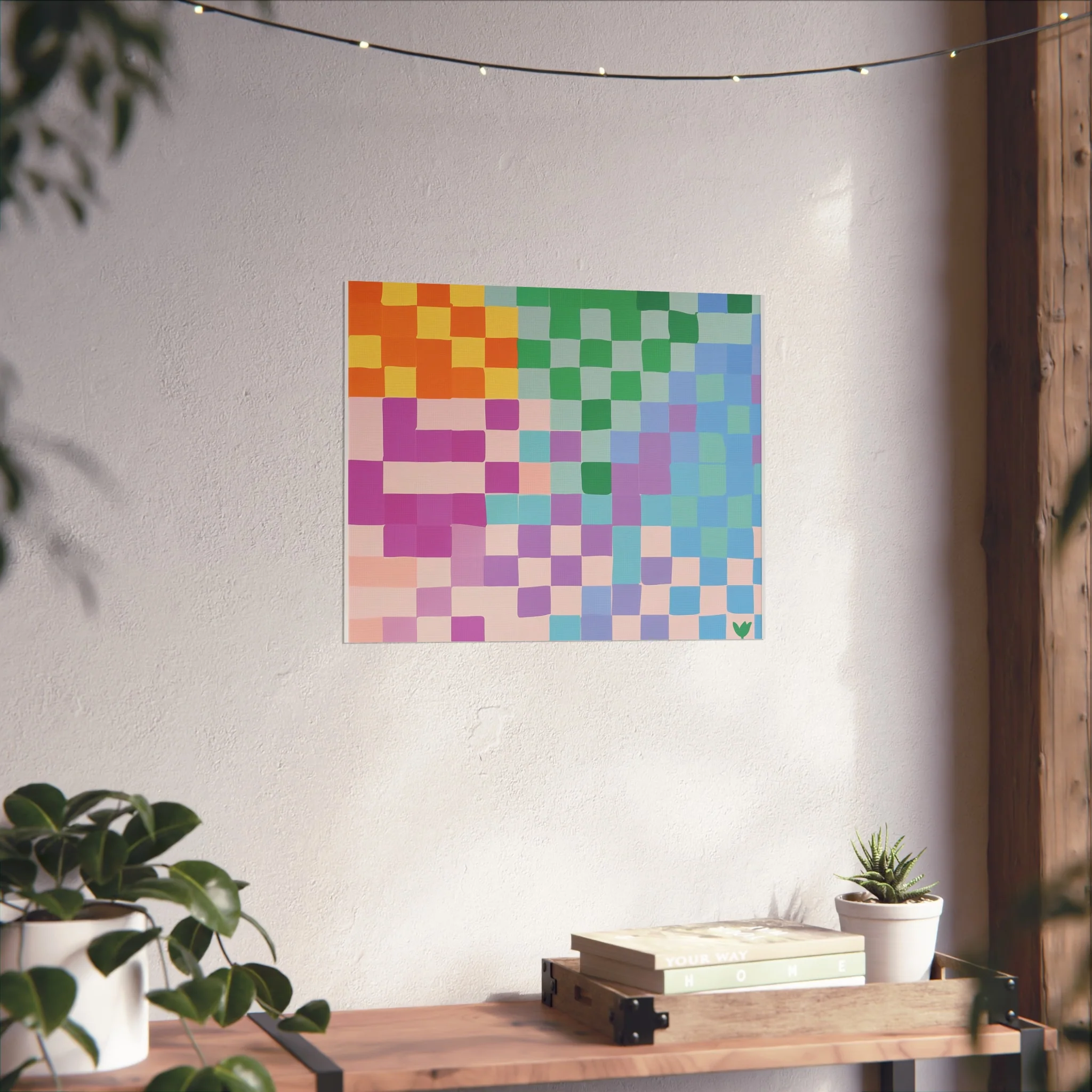 Pixel Bloom Mosaic Fine Art Poster - Image 18