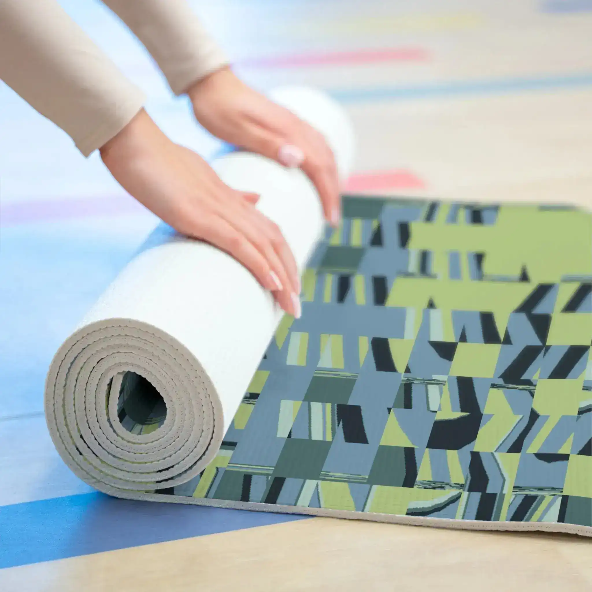 Pixel Wave Yoga Mat - Image 5