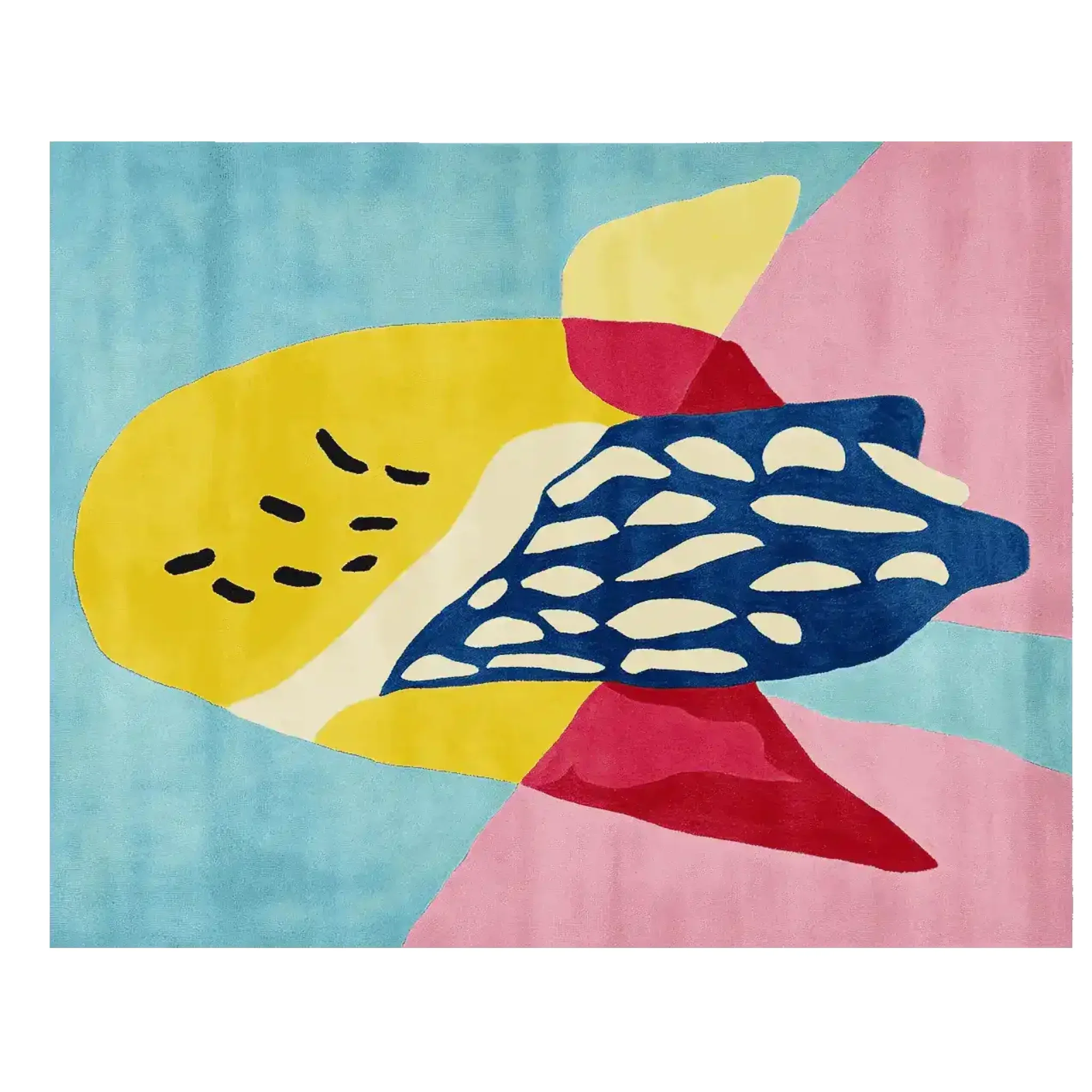 Playful Rhythm Forms Hand Tufted Rug - Image 3