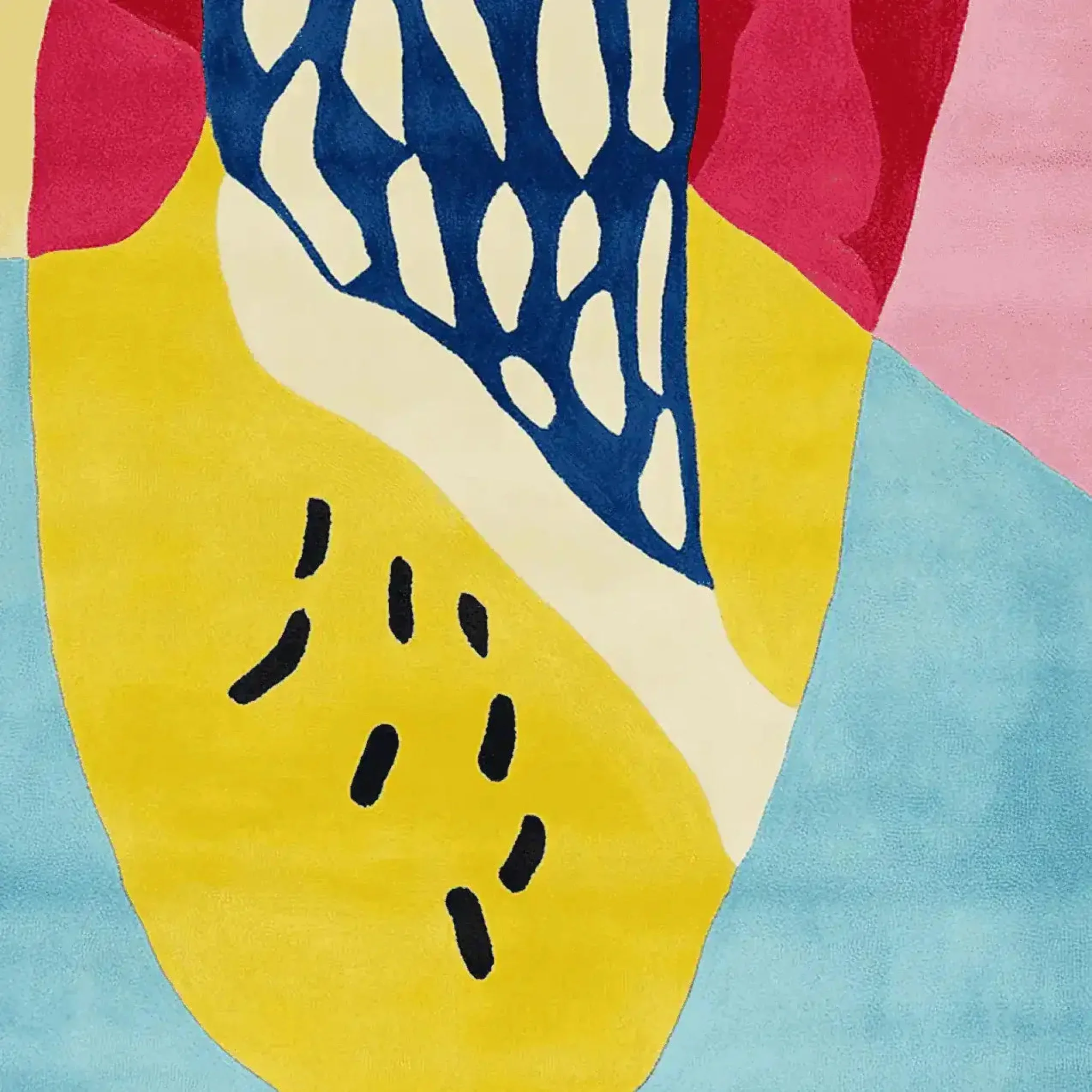 Playful Rhythm Forms Hand Tufted Rug - Image 5