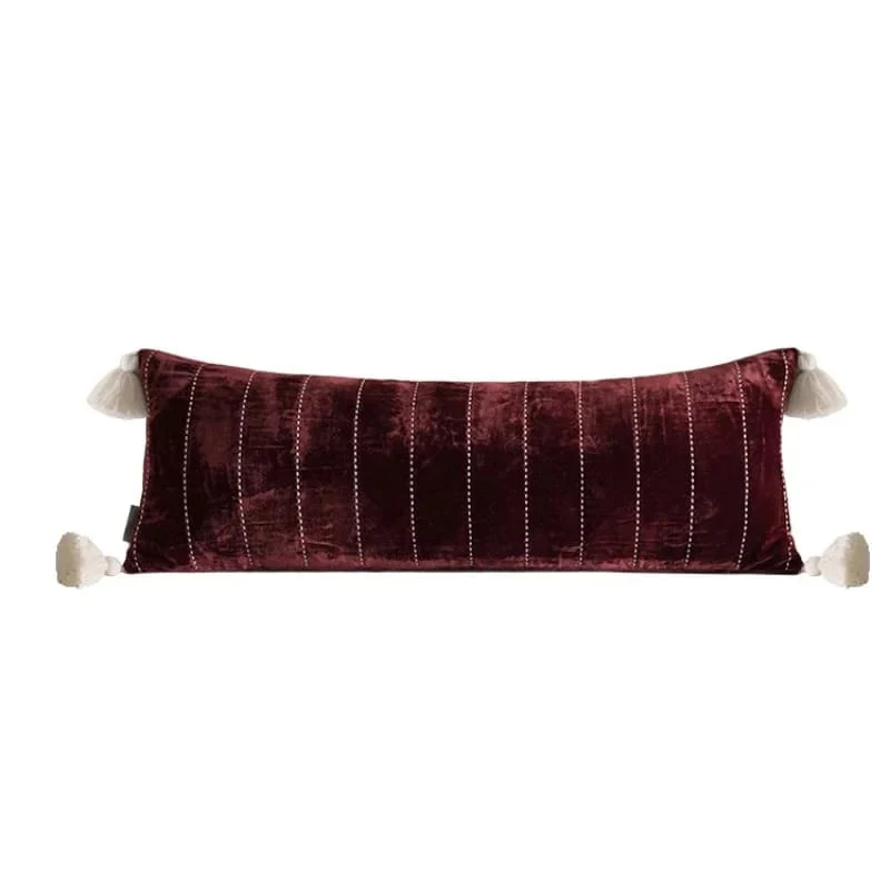 Plush Velvet Tassel Pillow Cover - Image 8