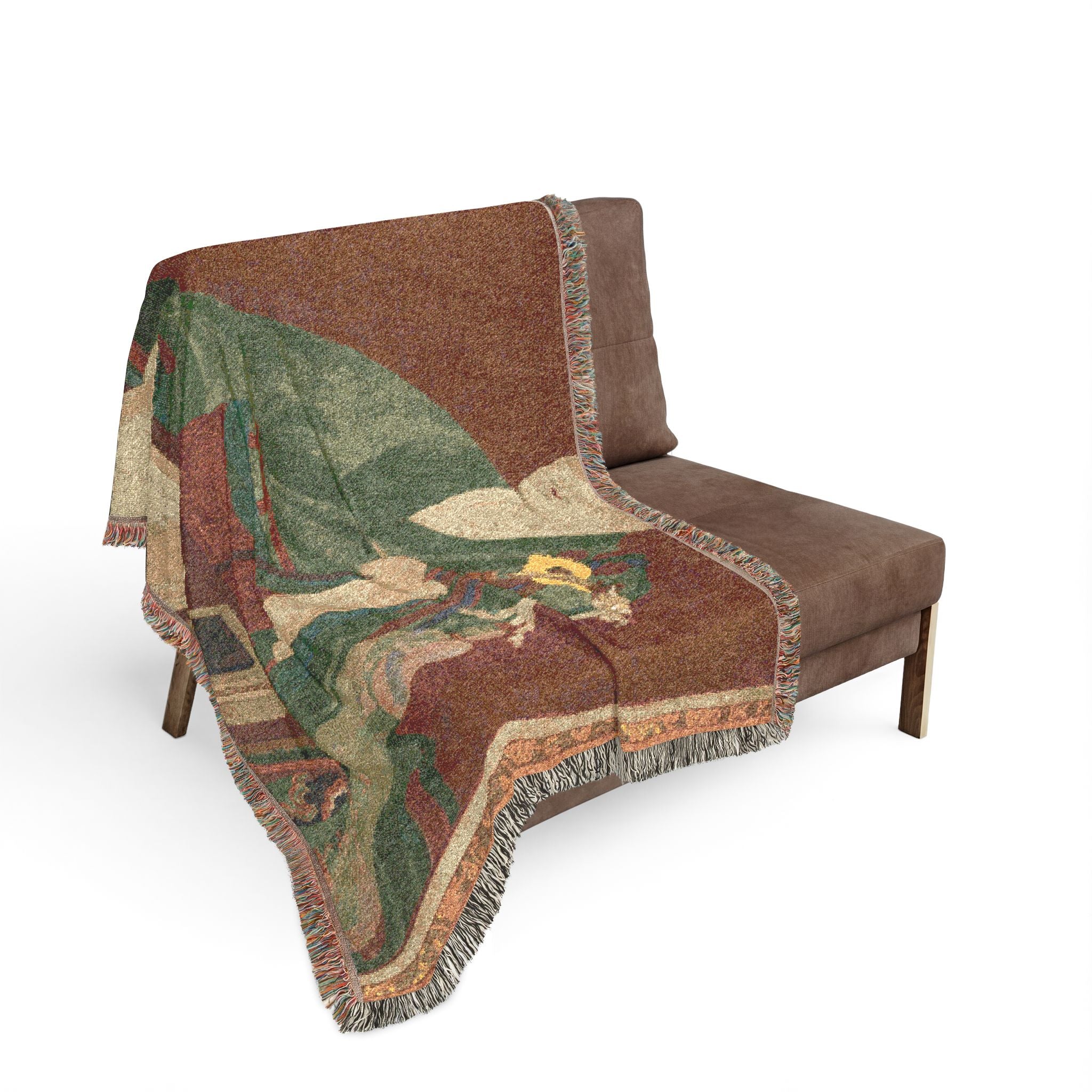 Portrait of the Great Master Yeongwoldang Eungjin Woven Throw Blanket - Image 5