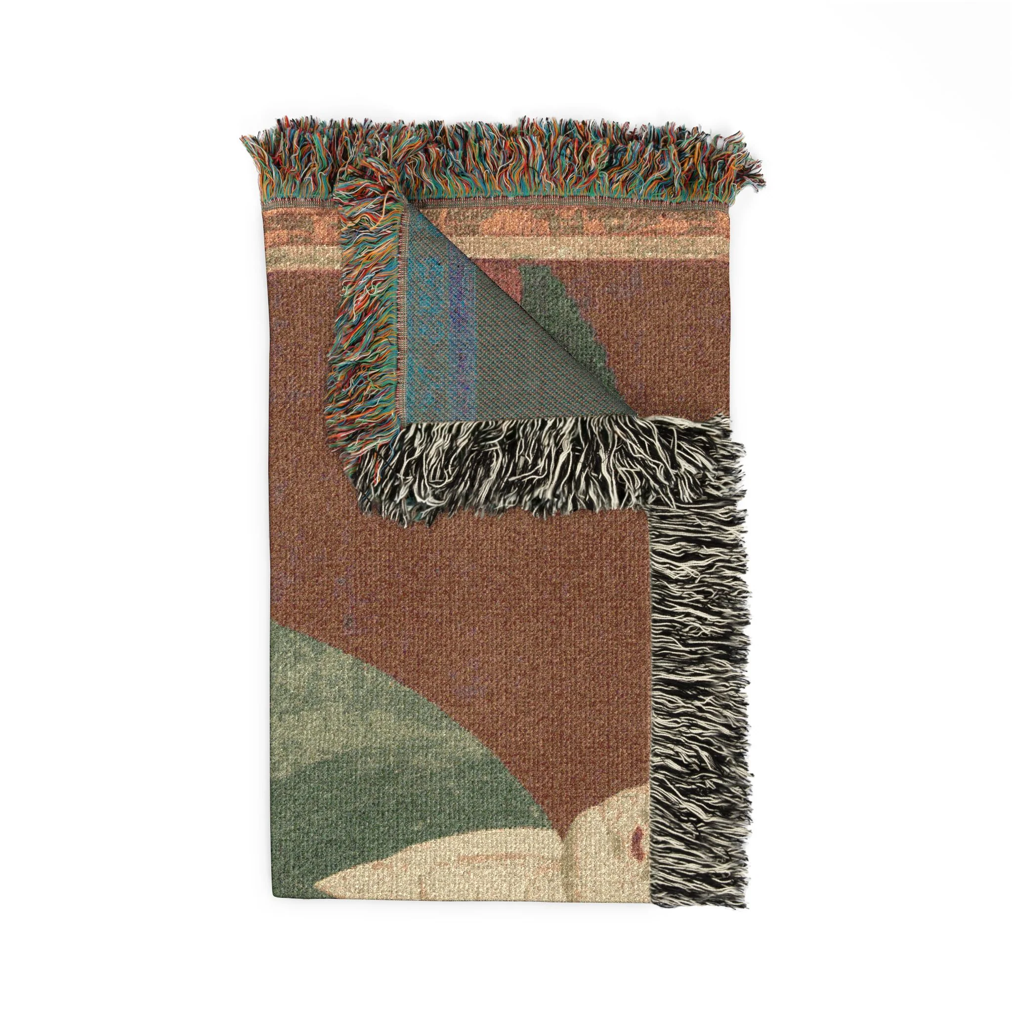 Portrait of the Great Master Yeongwoldang Eungjin Woven Throw Blanket - Image 8