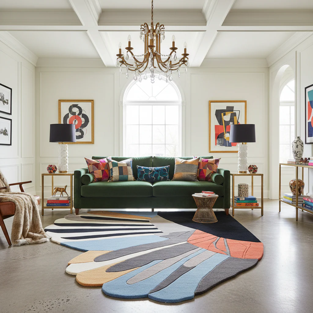 Power Wing Pop Hand Tufted Rug - Image 2