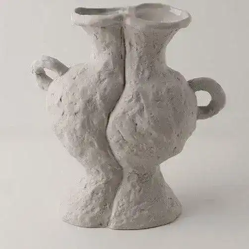 Primitive Ceramic Flower Vase - Image 15