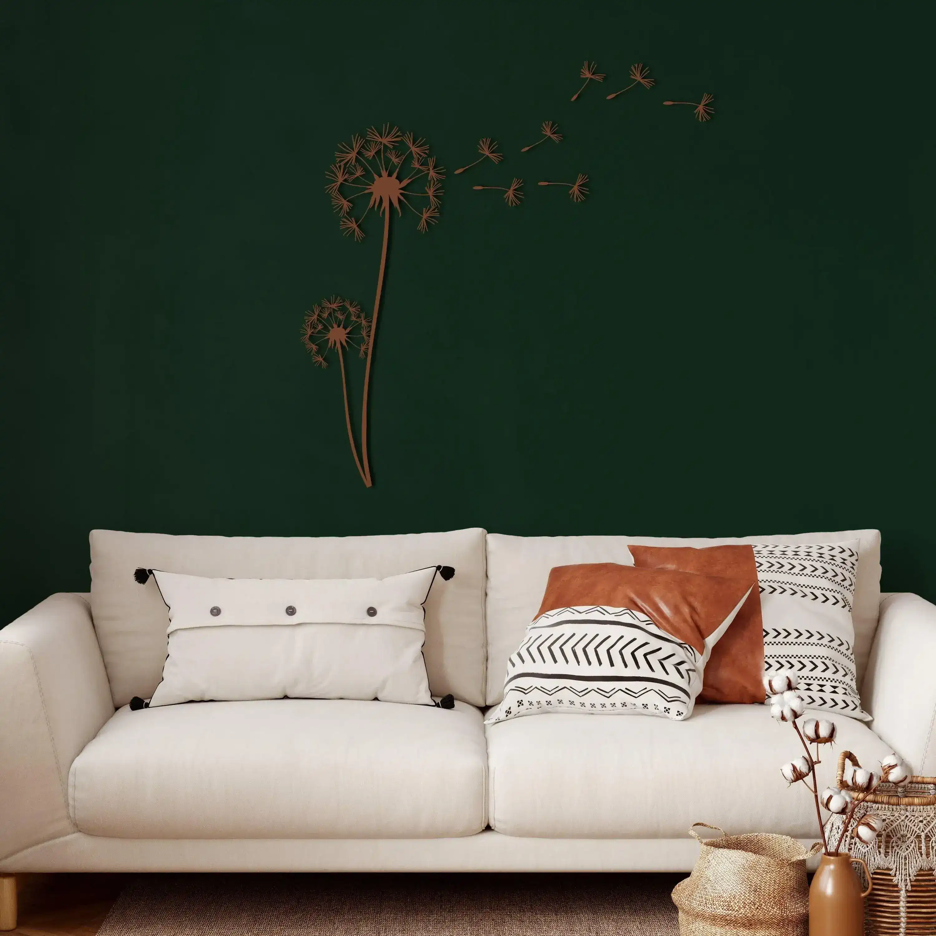 Pusteblume with Flying Seeds Metal Wall Hanging Decor - Image 10