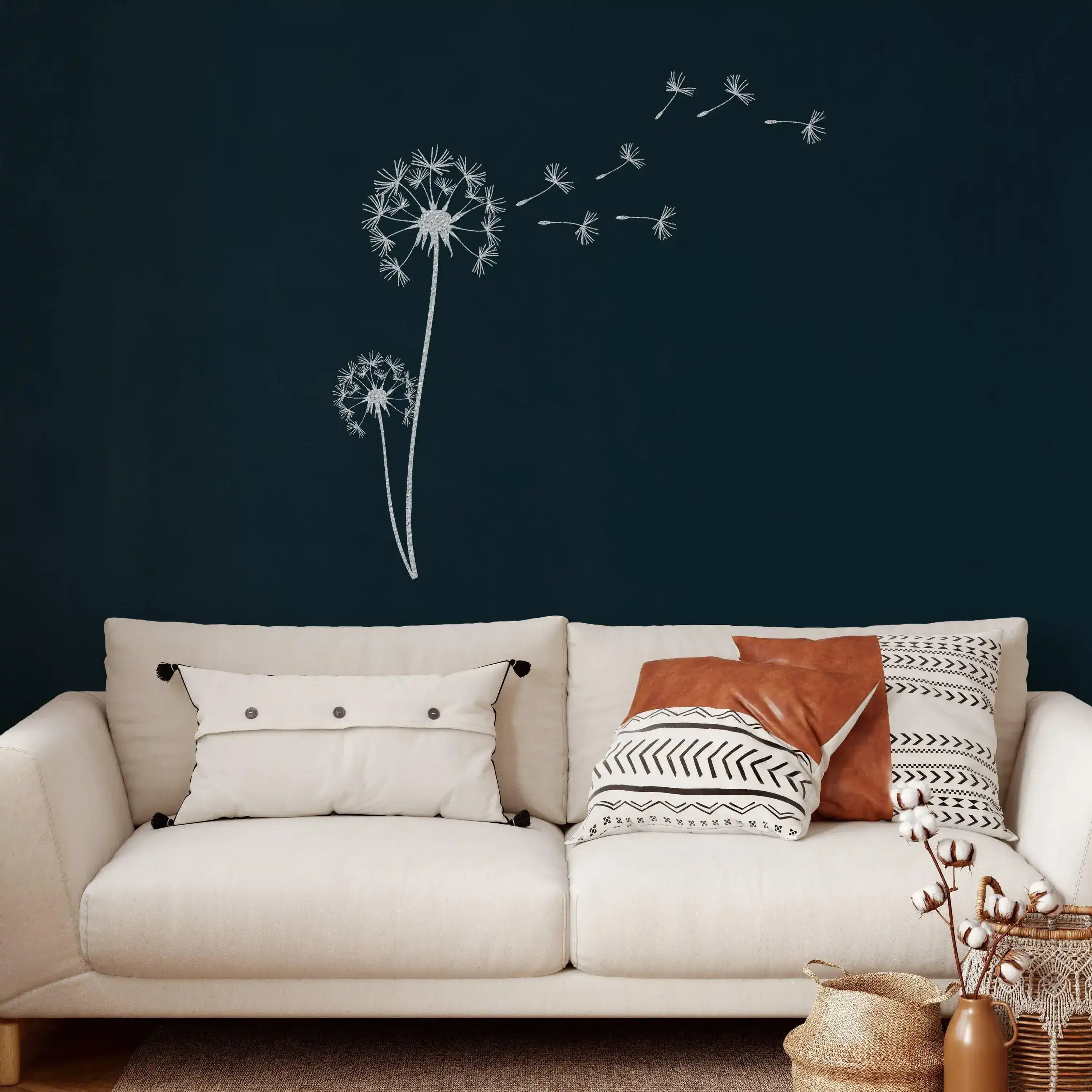 Pusteblume with Flying Seeds Metal Wall Hanging Decor - Image 9
