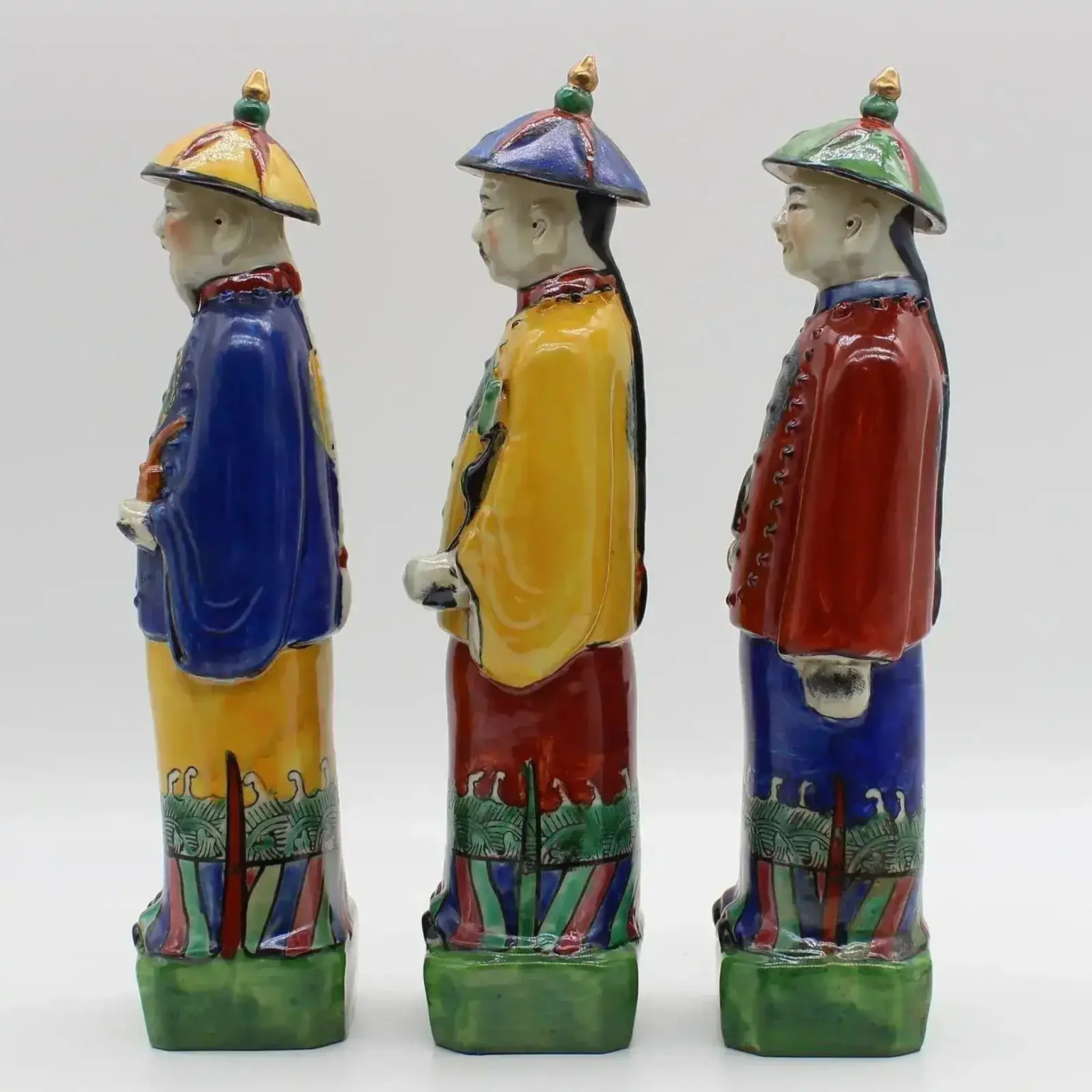 Qing Dynasty Emperor Hand Painted Figurine - Image 5
