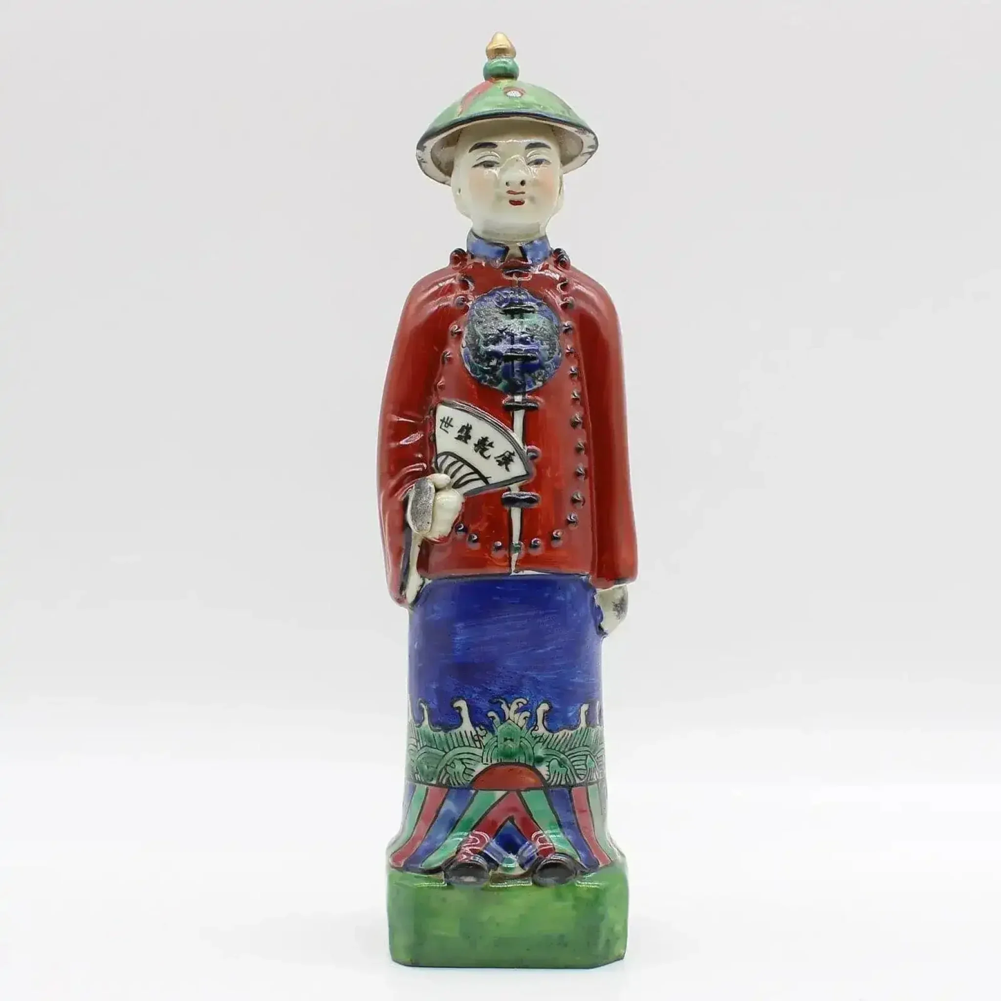 Qing Dynasty Emperor Hand Painted Figurine - Image 6